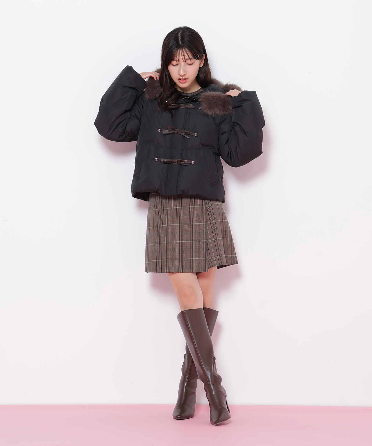 リボンダッフルダウン | JILL by JILL STUART（ジル バイ ジル