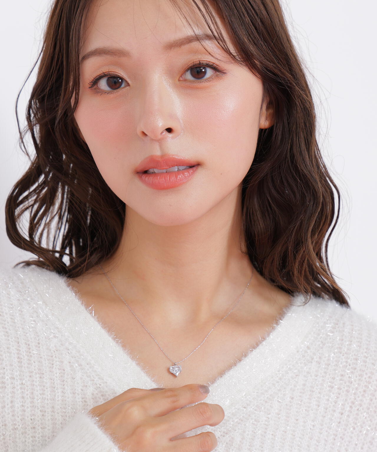 Cubic ハートネックレス | JILL by JILL STUART（ジル バイ ジル