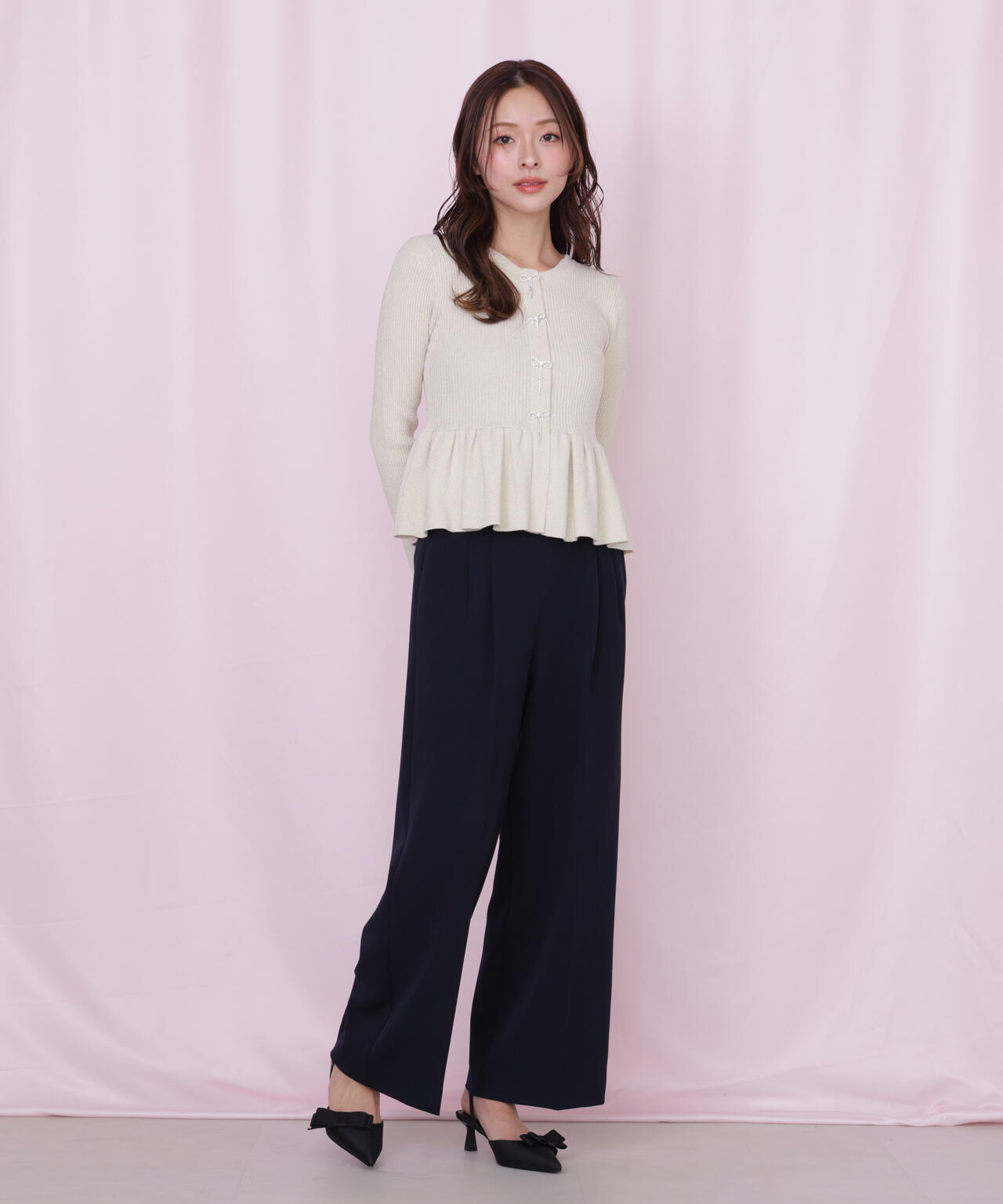 ラメモールペプラムニット | JILL by JILL STUART（ジル バイ ジル