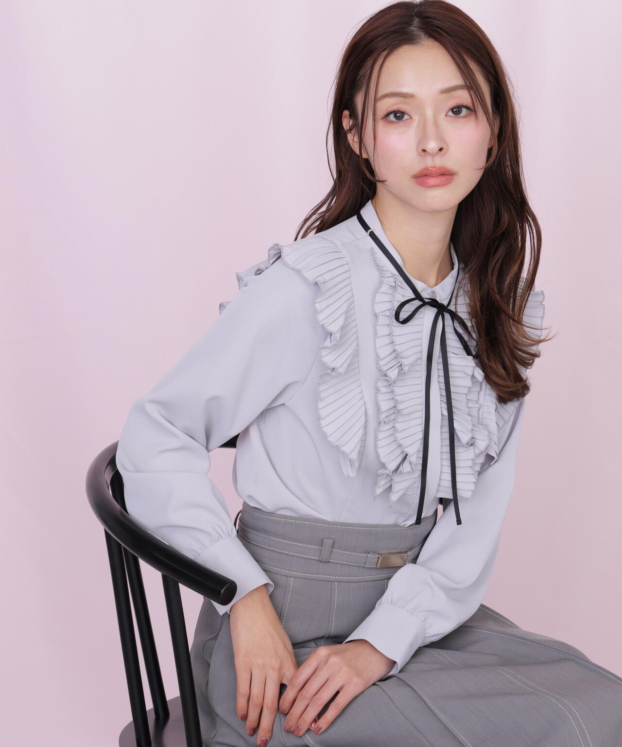 プリーツフリルブラウス | JILL by JILL STUART（ジル バイ ジル