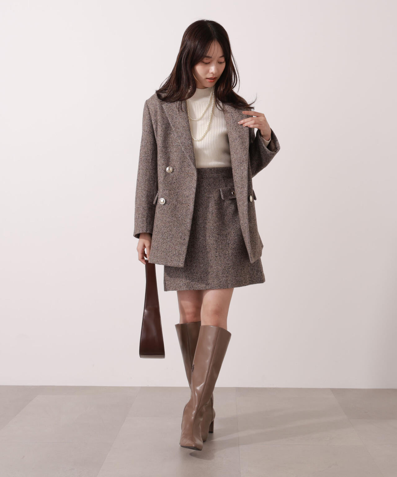 青島心さん着用】ツイードジャケット | PROPORTION BODY DRESSING