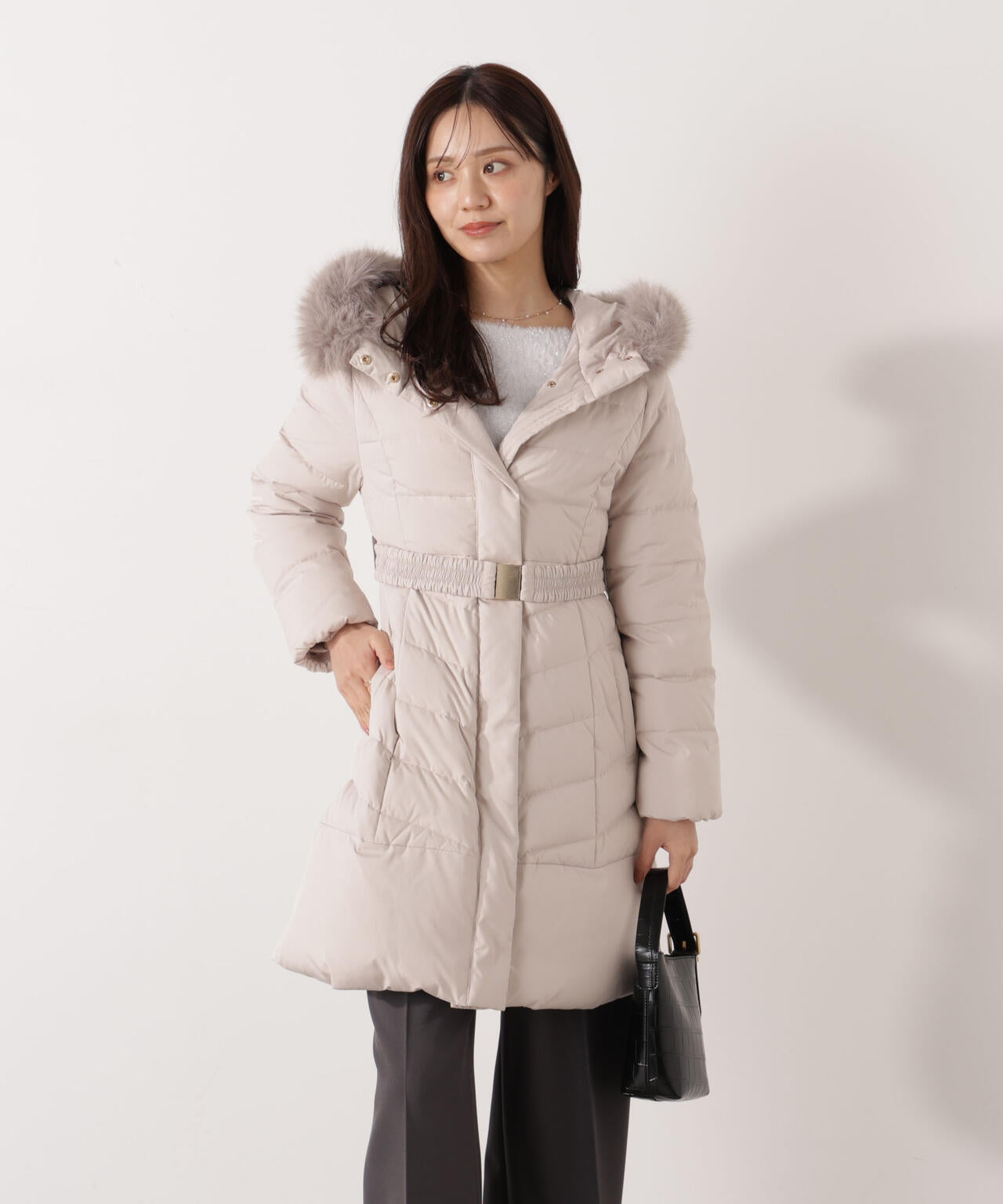 ベルト付ダウン | PROPORTION BODY DRESSING（プロポーションボディ