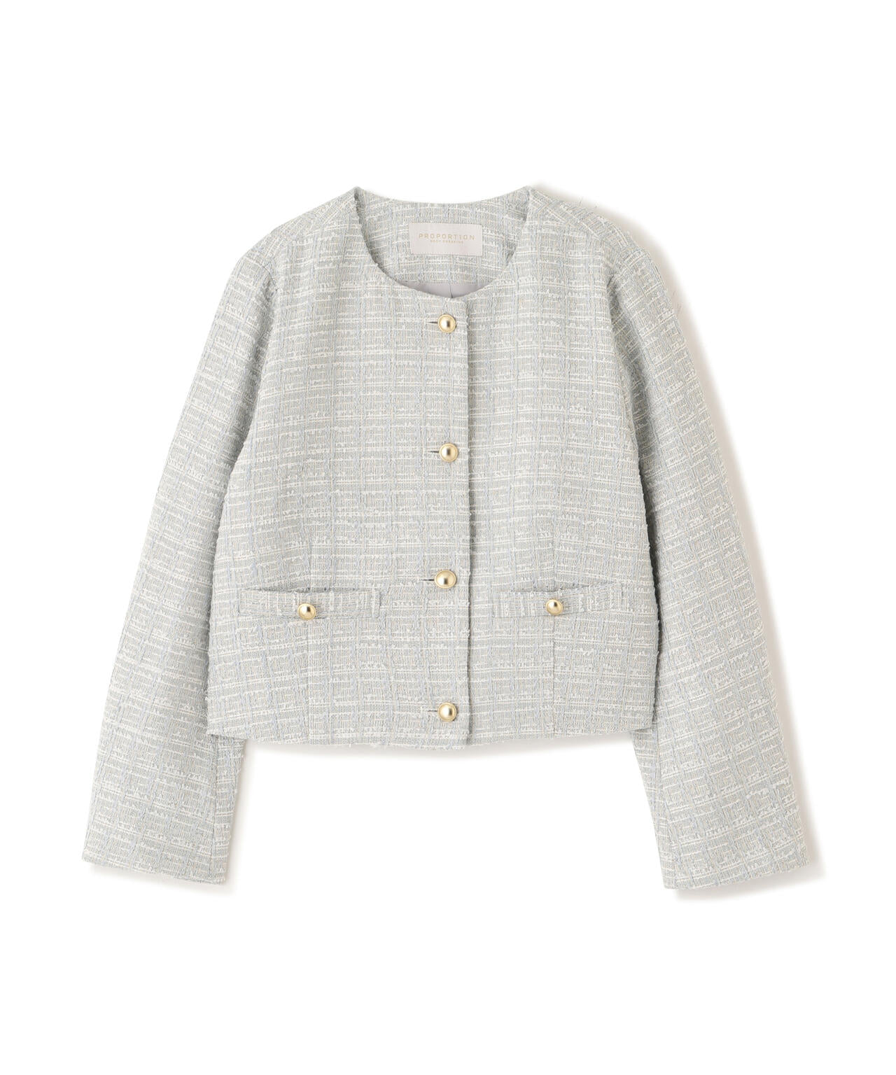 ノーカラーツイードジャケット | PROPORTION BODY DRESSING