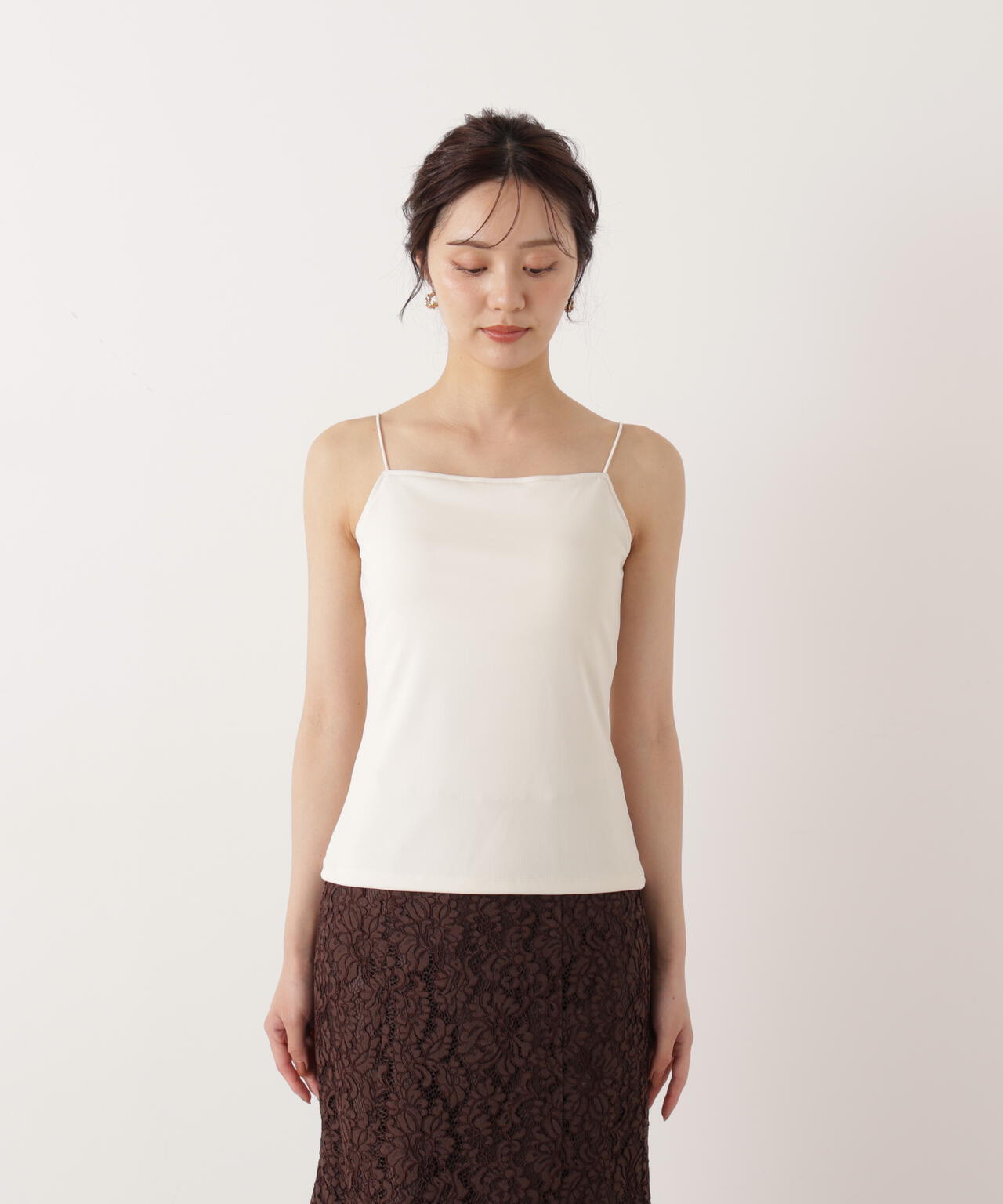 ちら見えガード安心カップ付キャミソール | PROPORTION BODY DRESSING