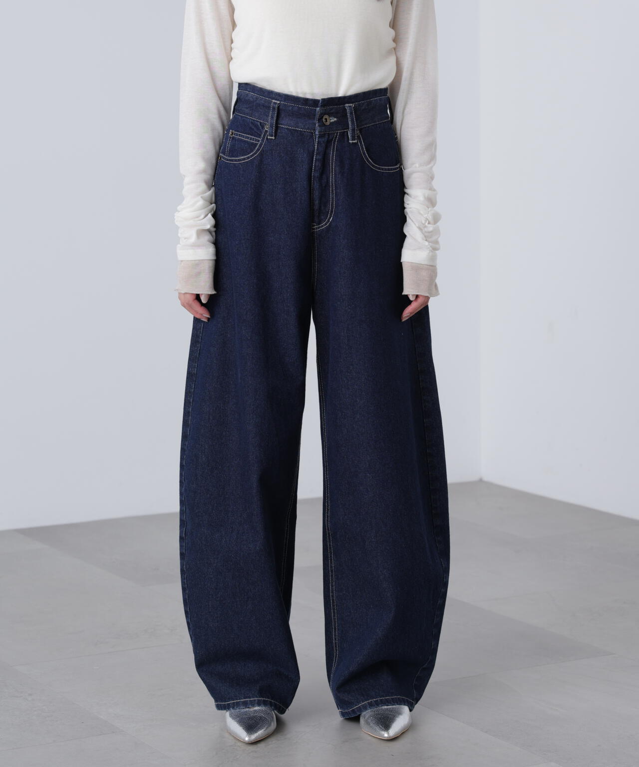 3サイズ展開XS-M】デニムエッグパンツ【低身長サイズ有】 | FREE'S