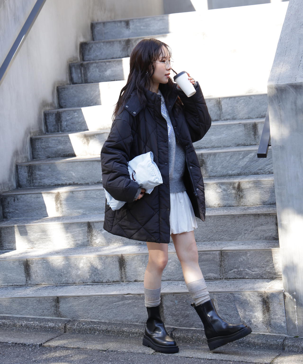 ウエストドロストキルティングコート | FREE'S MART（フリーズマート