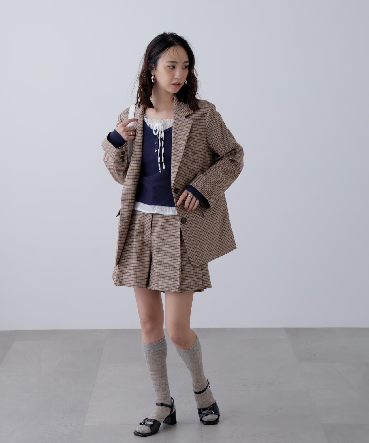 セットアップ対応〉ツータックキュロットパンツ | FREE'S MART