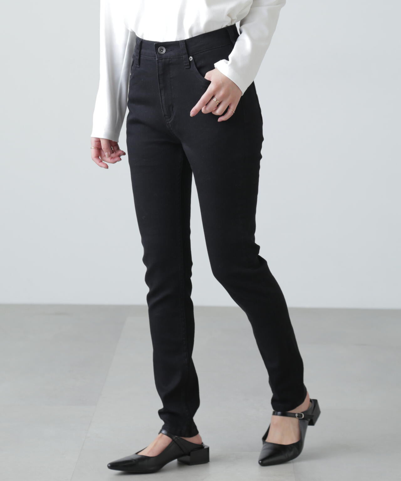 3サイズ展開XS-M】ベーシックスキニーデニムパンツ【低身長サイズ有