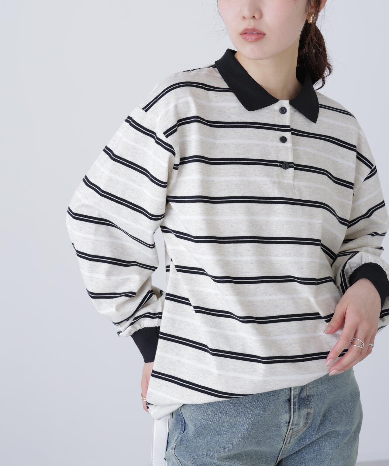 マルチボーダーラガーポロシャツ | FREE'S MART（フリーズマート