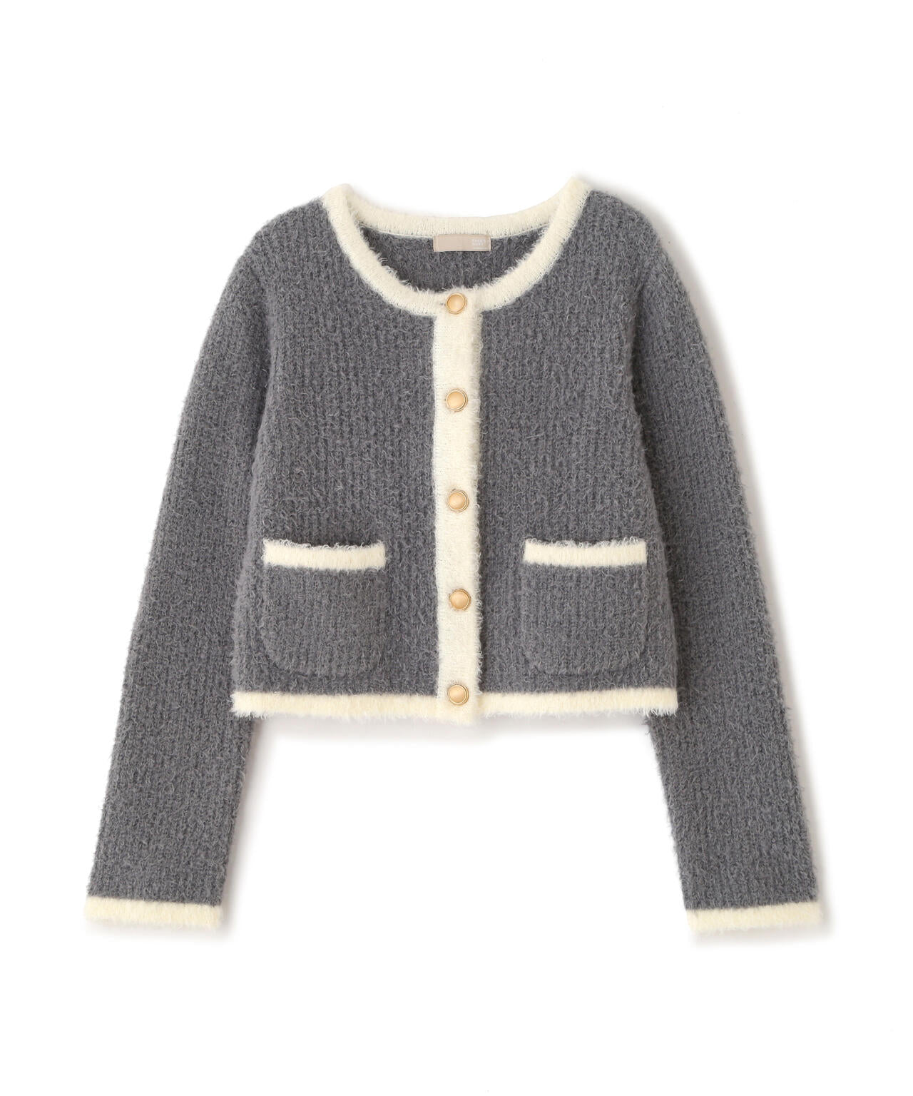 金ボタンバイカラーニットカーディガン | FREE'S MART（フリーズマート