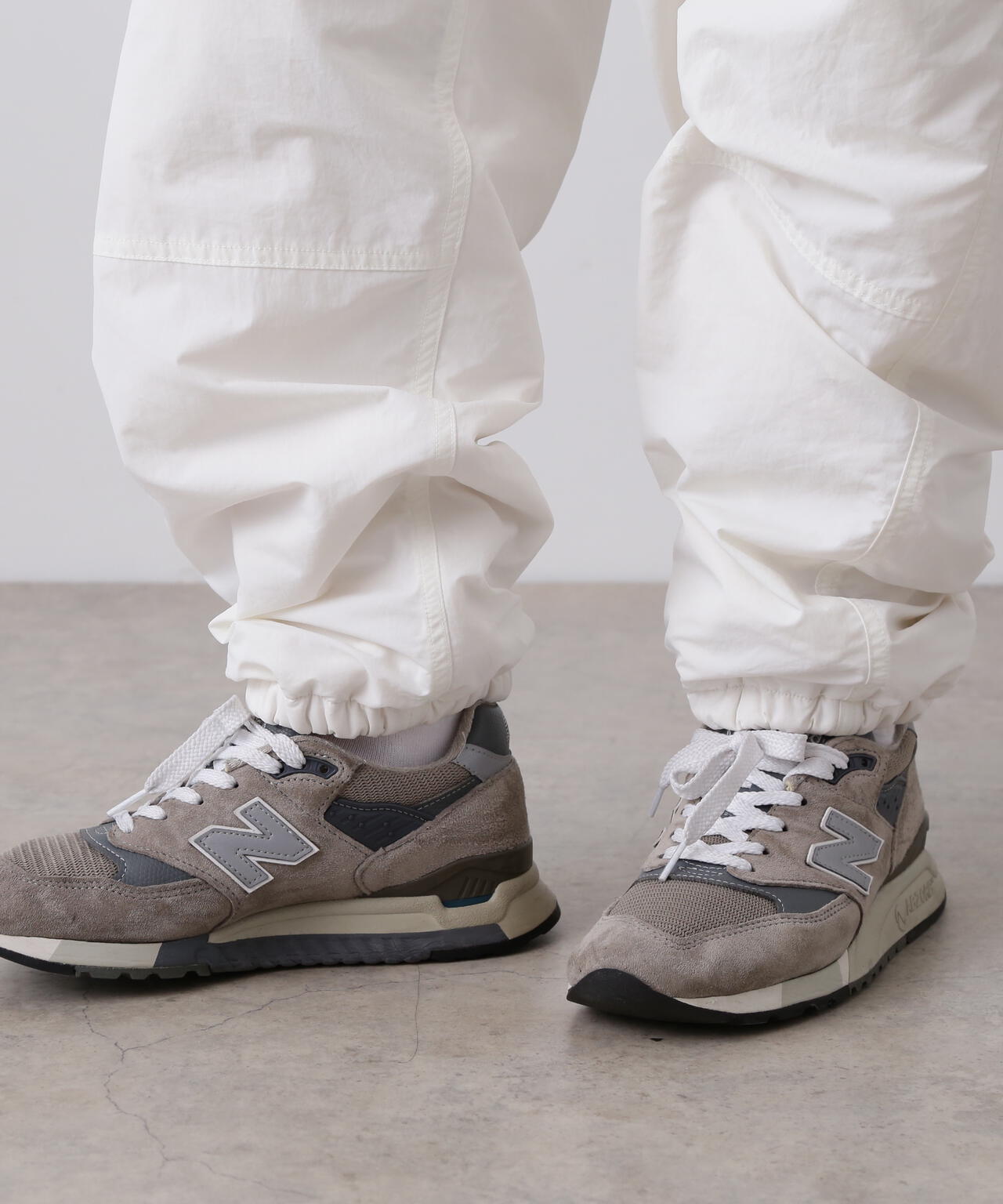 Y / RECYCLE NYLON MIX TAFFETA / RECYCLE POLYESTER FLEECE TROUSERS