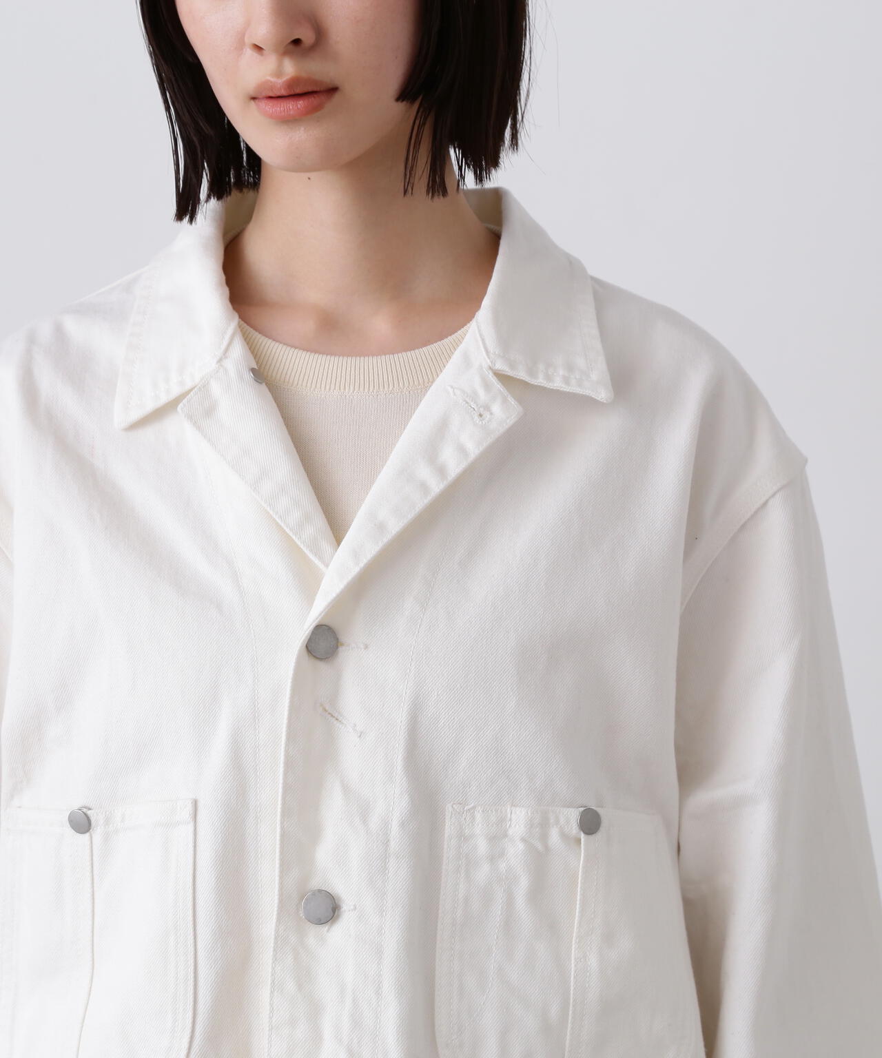 Y / 13oz ORGANIC COTTON DENIM COVERALL JACKET | YLÈVE（イレーヴ
