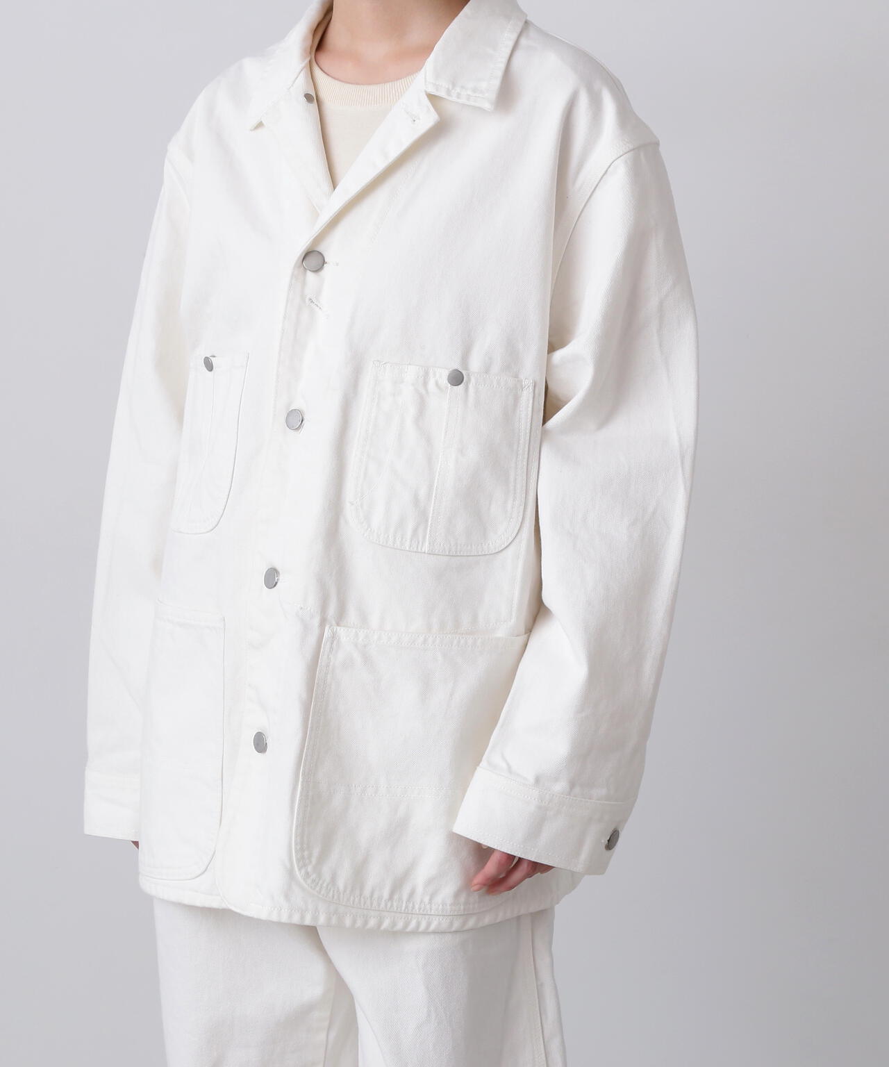 Y / 13oz ORGANIC COTTON DENIM COVERALL JACKET | YLÈVE（イレーヴ