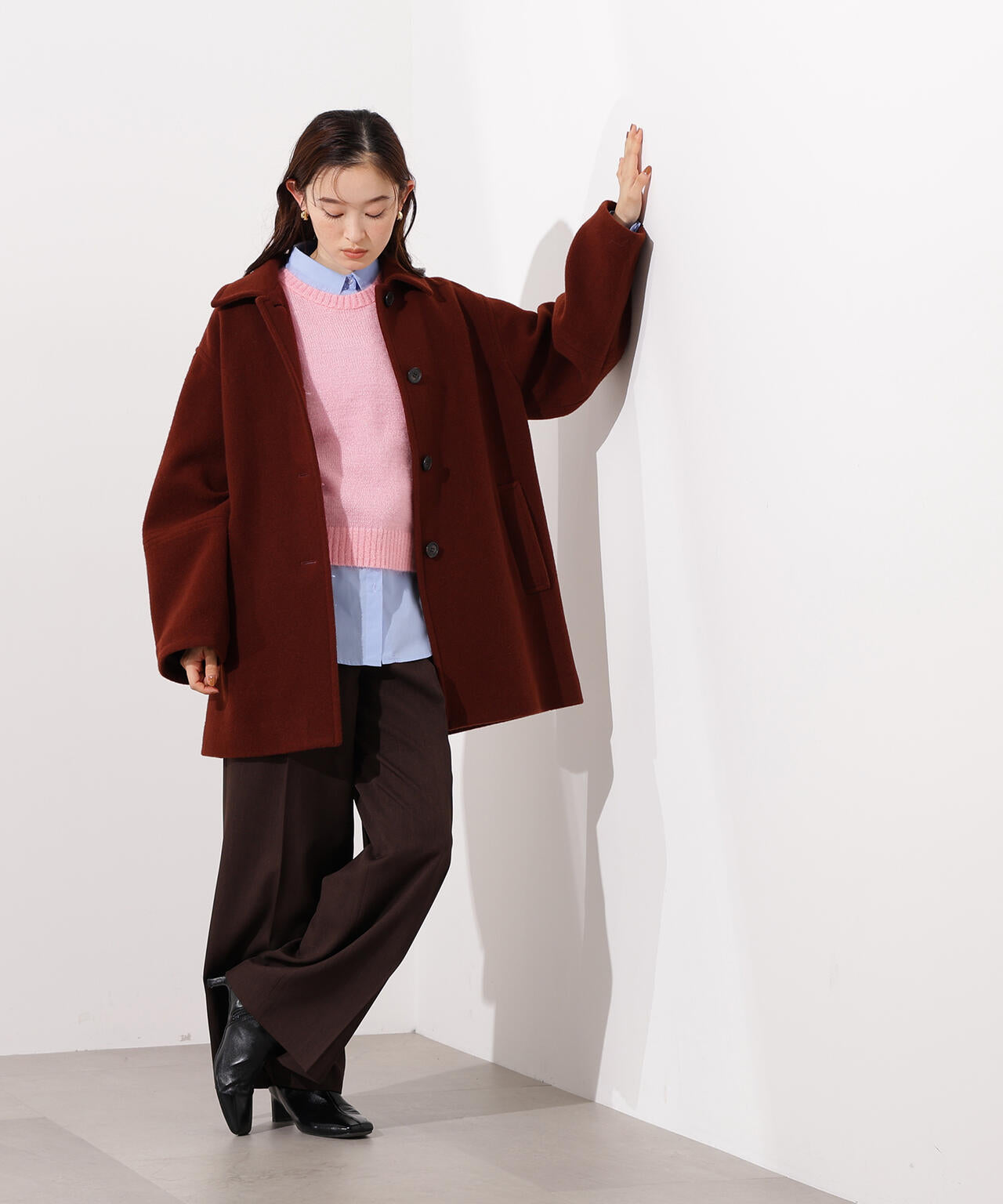 ステンカラーミディコート | N. Natural Beauty Basic*（エヌ