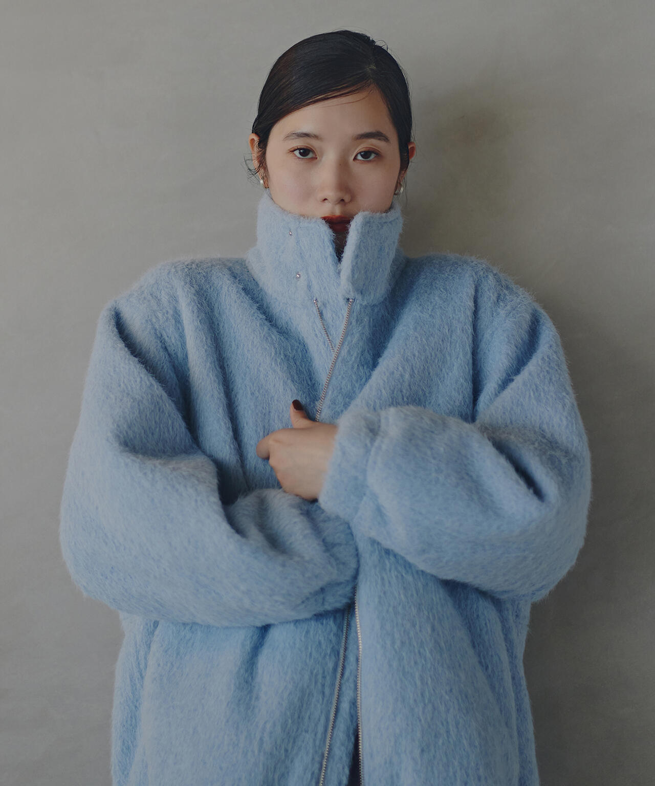 スタンドネックシャギーブルゾン | N. Natural Beauty Basic*（エヌ