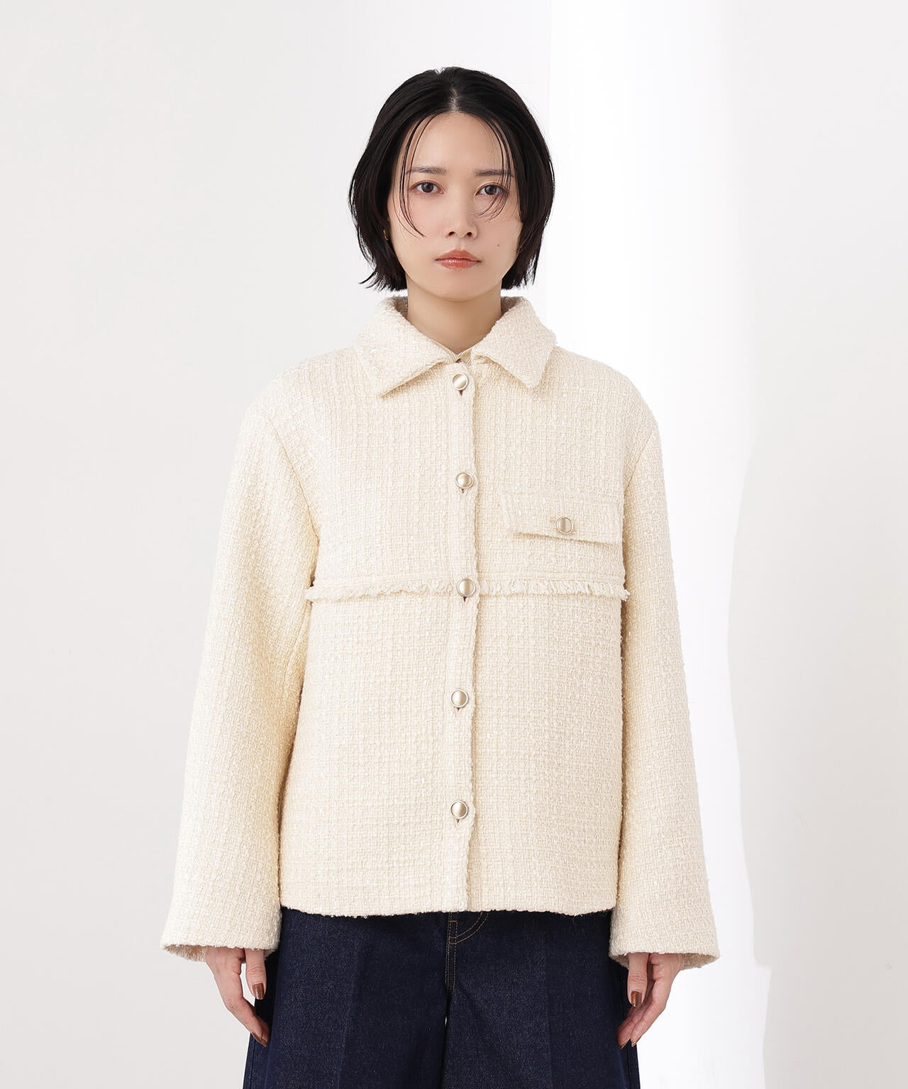 ツイード SETUP ブルゾン | N. Natural Beauty Basic*（エヌ