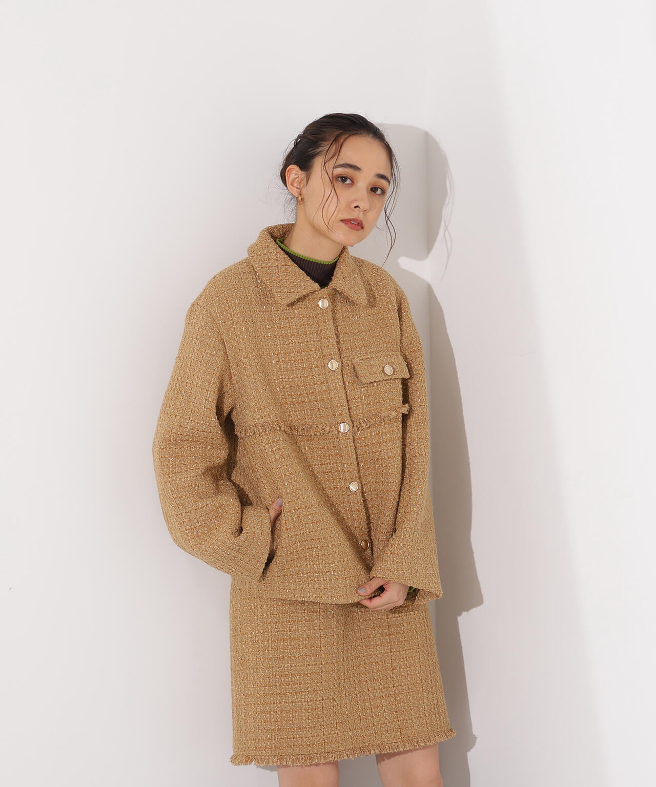 ツイード SETUP ブルゾン | N. Natural Beauty Basic*（エヌ