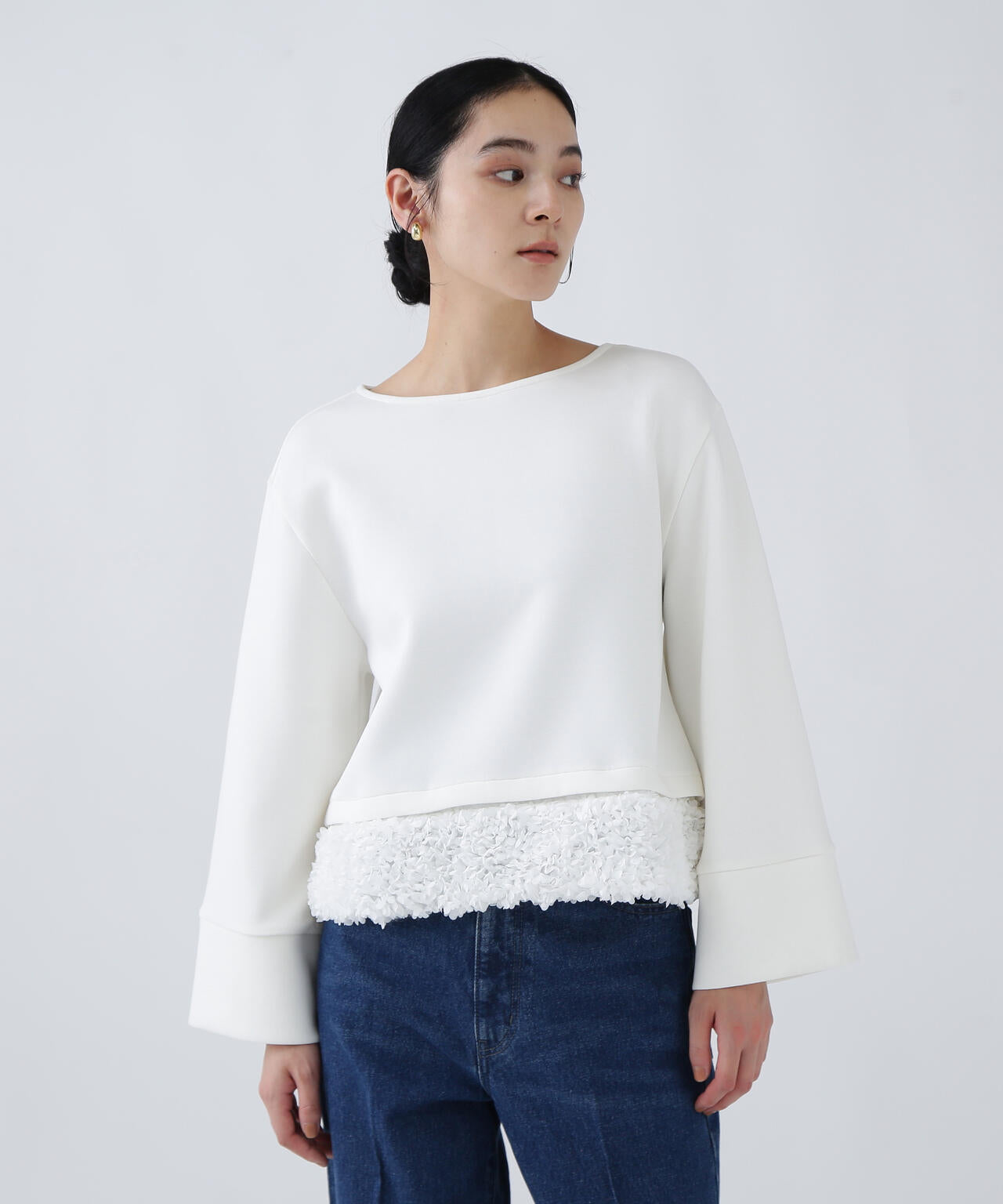 好きを着て気分が高まる】甘さを着替える2WAYダンボールプルオーバー