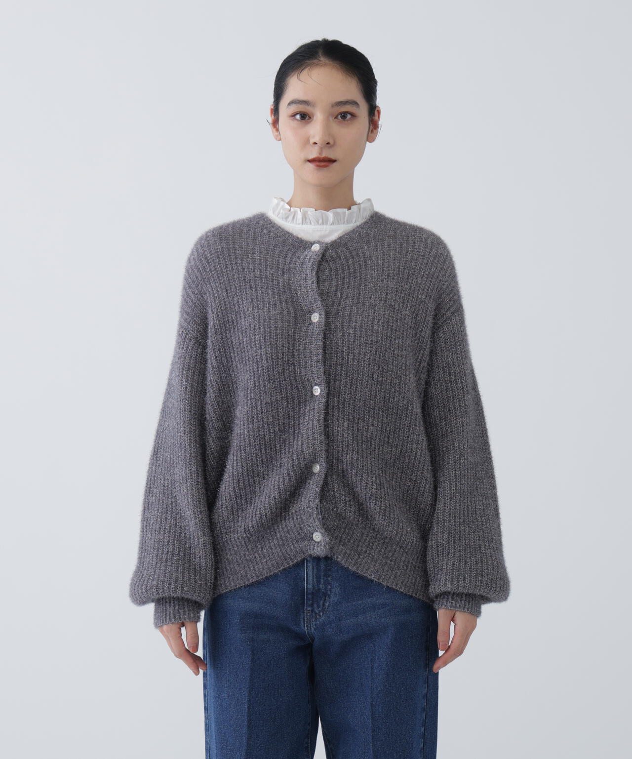 好きを着て気分が高まる】ファンシーラメモールニットカーディガン