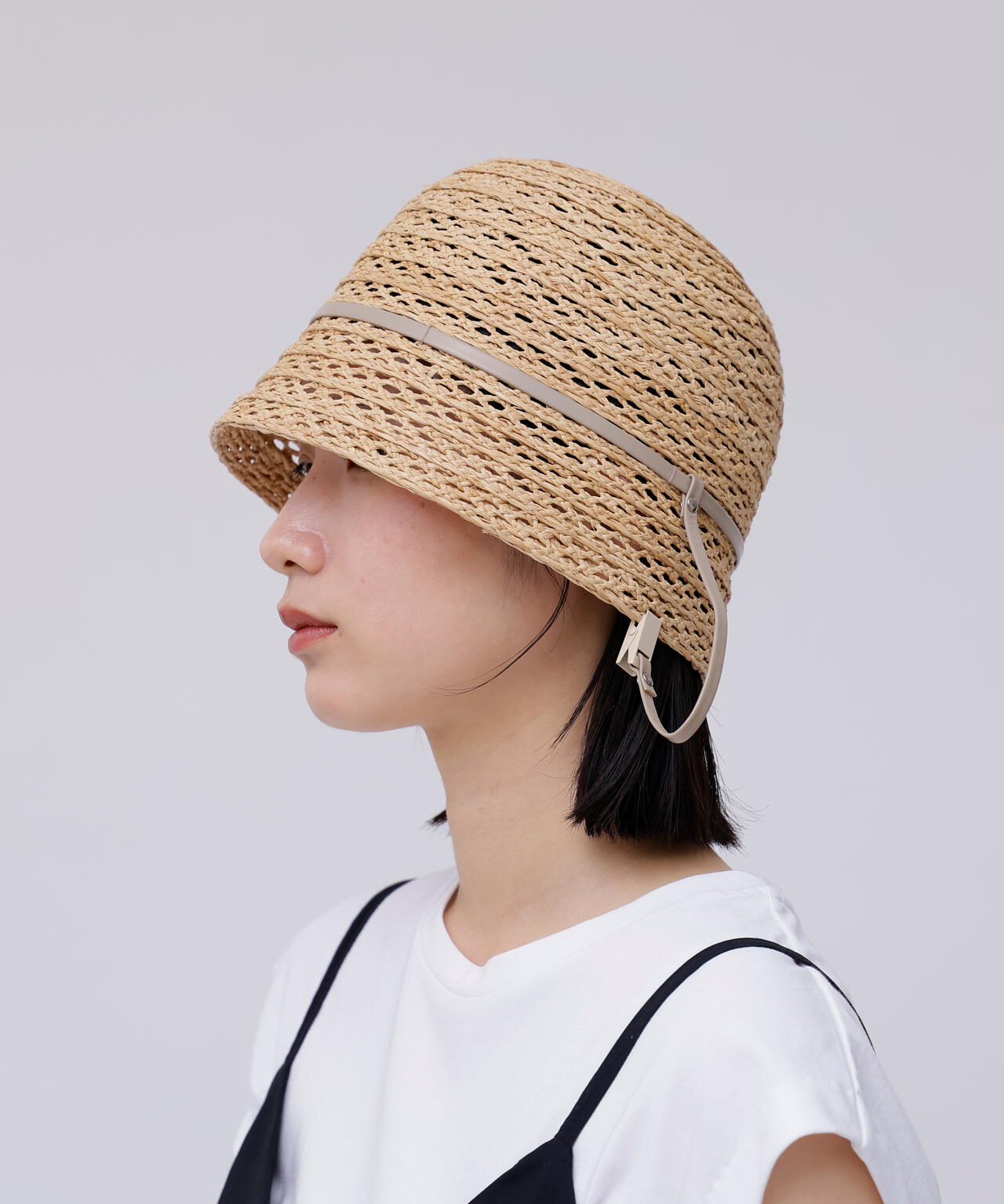 KIJIMA TAKAYUKI / RAFFIA BRAID CROCHET HAT | THE LIBRARY（ザ
