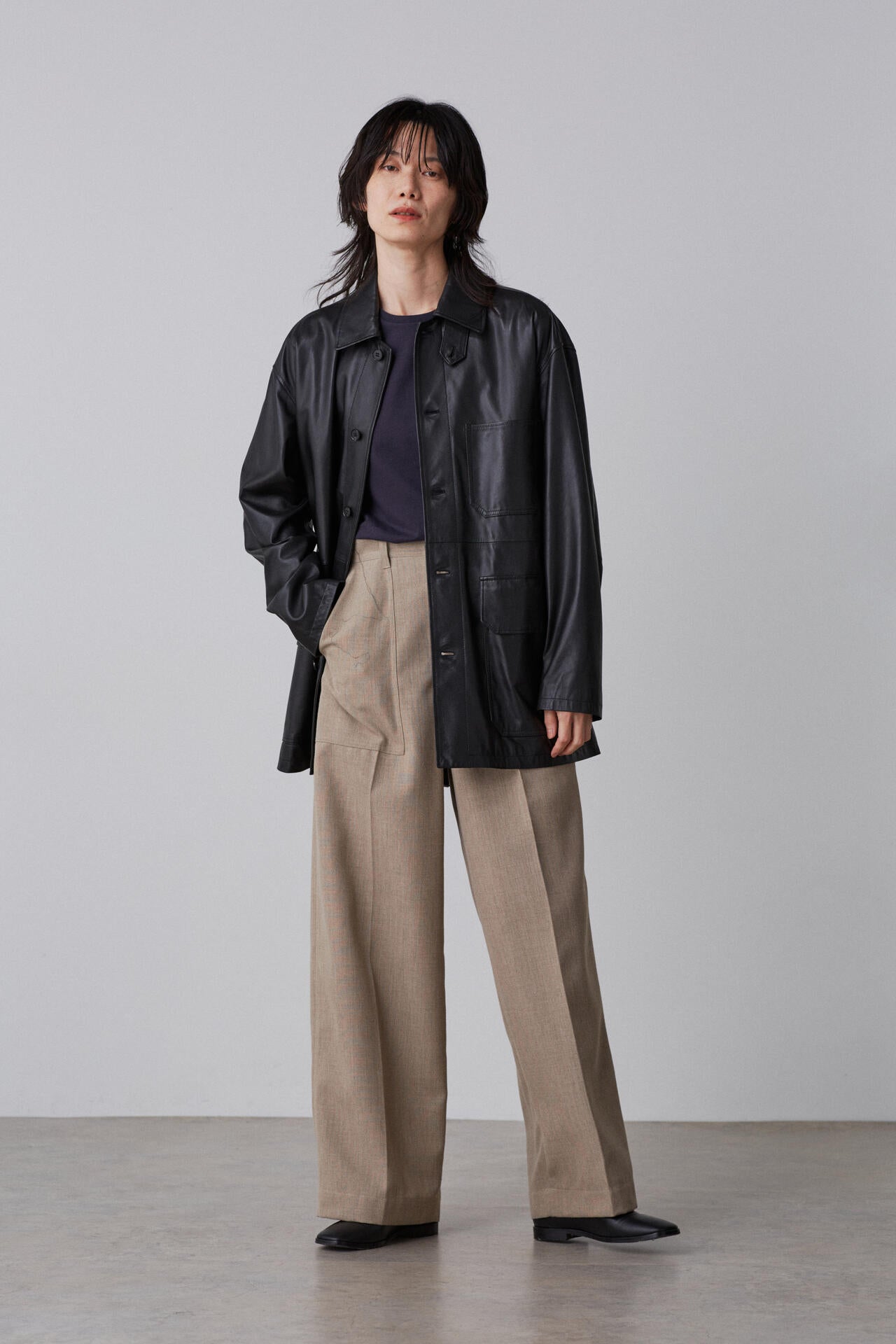 YLEVE / RECYCLE POLYESTER TROUSERS | YLÈVE（イレーヴ） ｜【公式