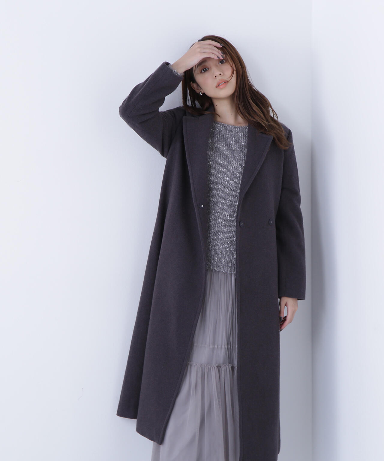 テーラーベルテッドロングコート | NATURAL BEAUTY BASIC（ナチュラル