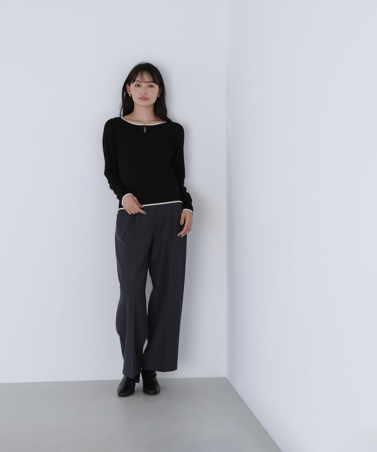 フェイクレザーベルテッドワイドパンツ | NATURAL BEAUTY BASIC