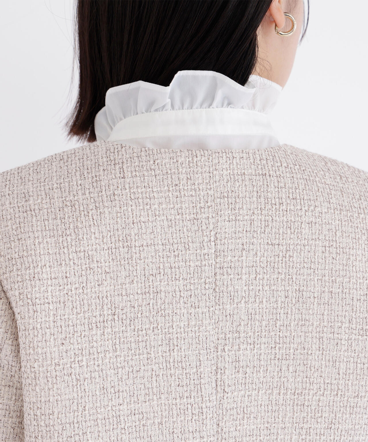 ツイードノーカラージャケット | NATURAL BEAUTY BASIC（ナチュラル