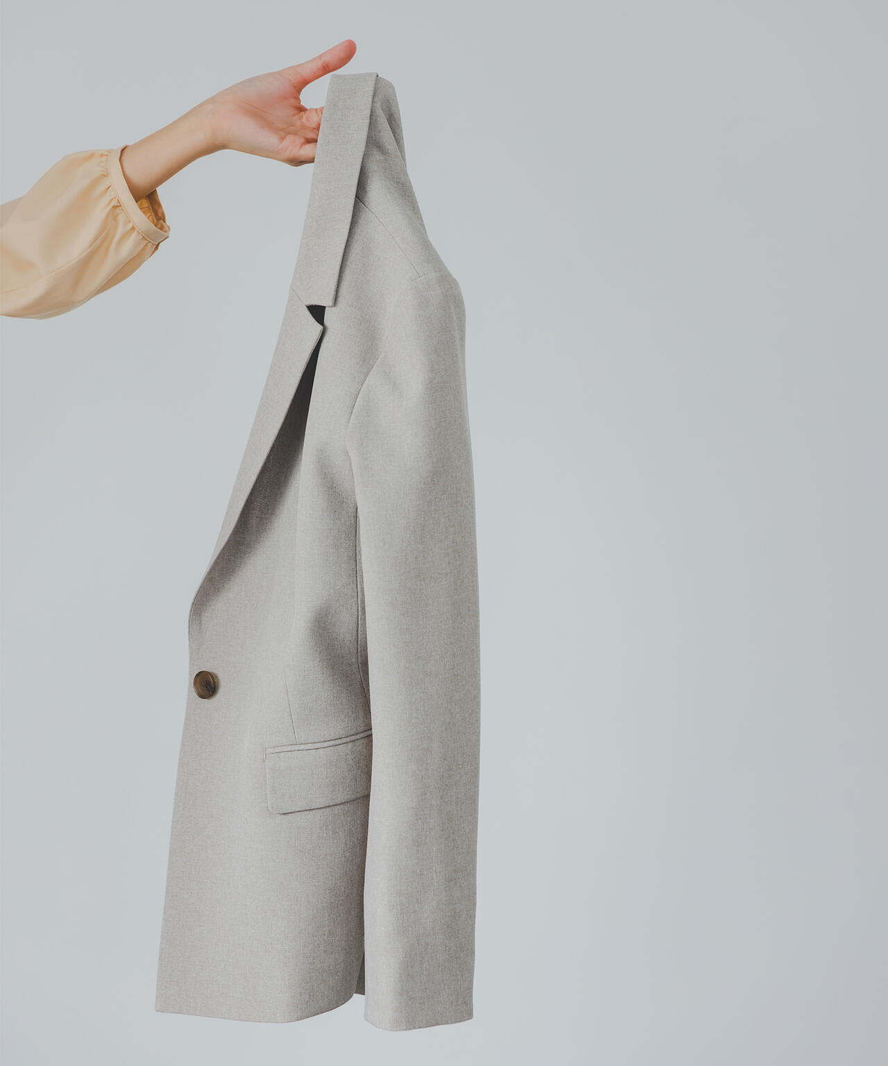 メランジシャークスキン SETUP テーラードジャケット | NATURAL BEAUTY