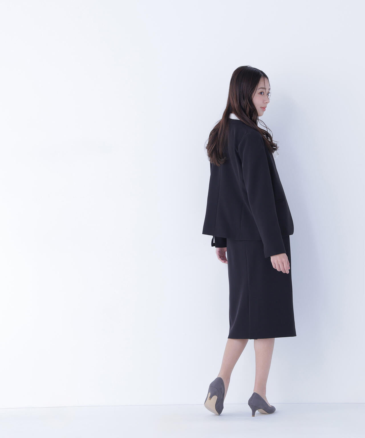 ダブルクロスストレッチ SETUP ノーカラージャケット | NATURAL BEAUTY