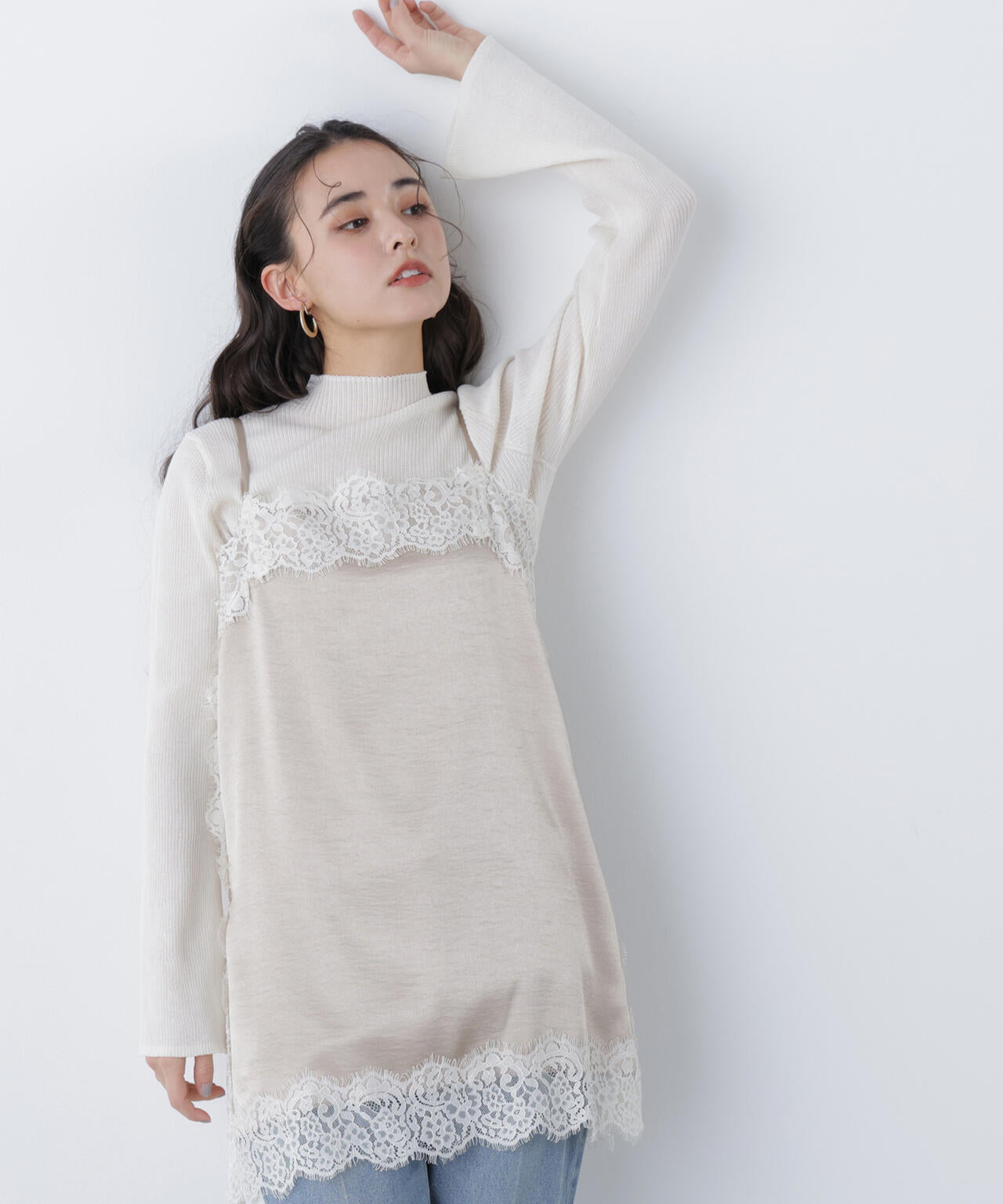 サテンレースキャミソール | N. Natural Beauty Basic*（エヌ