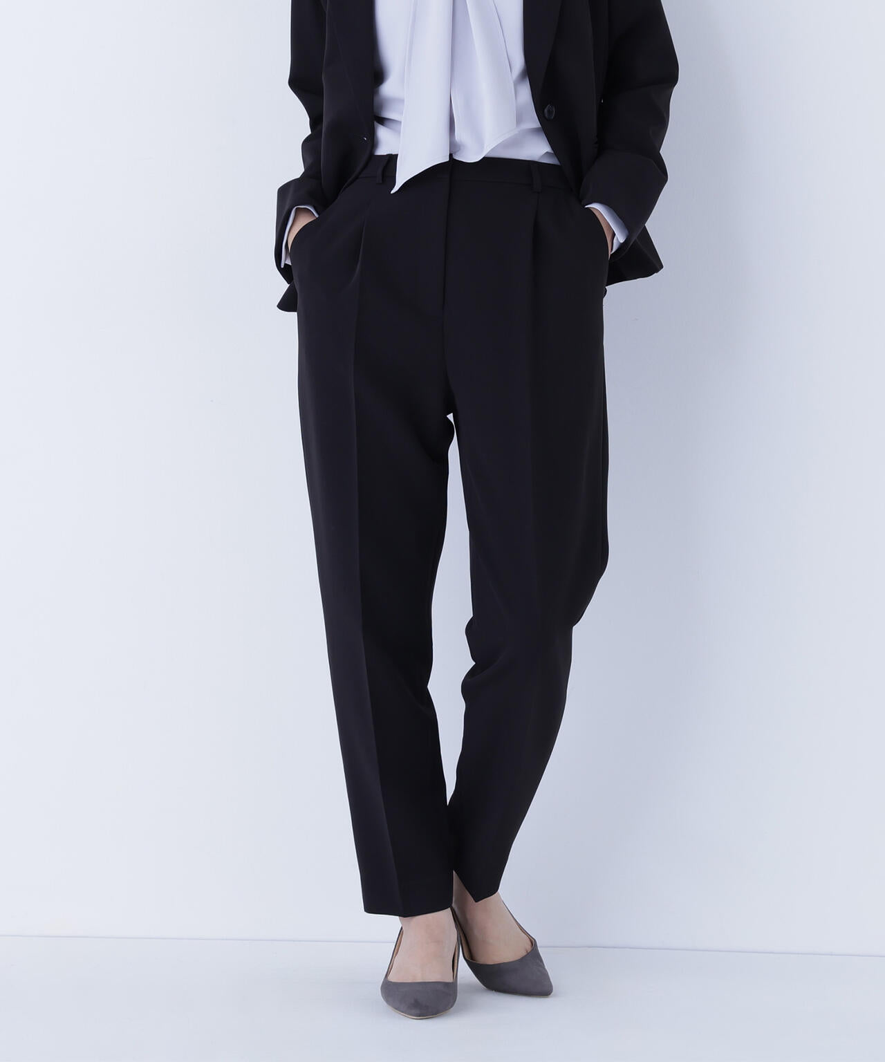 ダブルクロスストレッチ SETUP テーパードパンツ | NATURAL BEAUTY