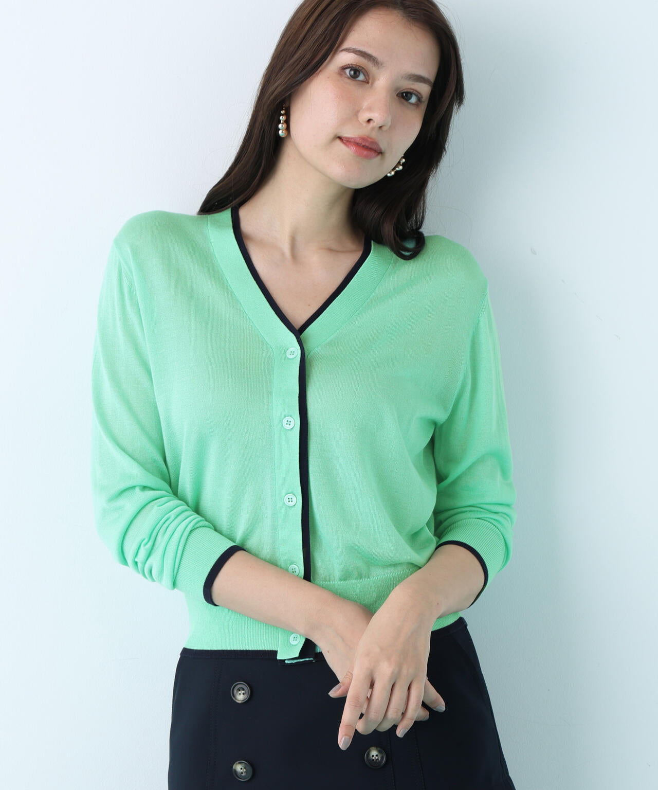 Vネックパレットニットカーディガン | PINKY&DIANNE（ピンキー