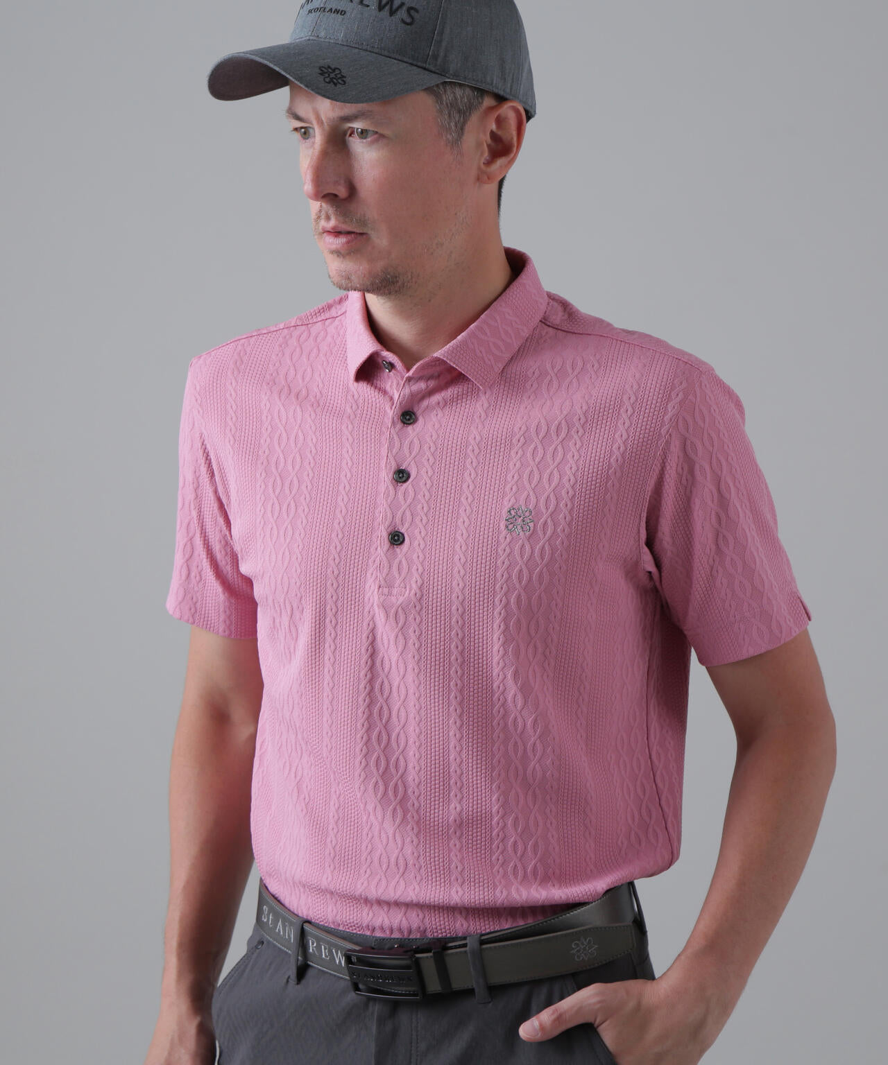 縄柄リンクス半袖シャツ (MENS) | St ANDREWS（セントアンドリュース