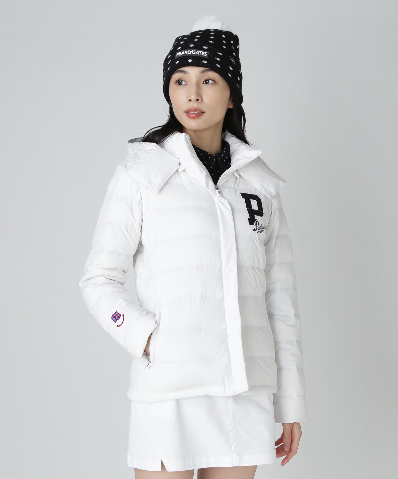 Nyストレッチタフタフーディダウンジャケット | PEARLY GATES