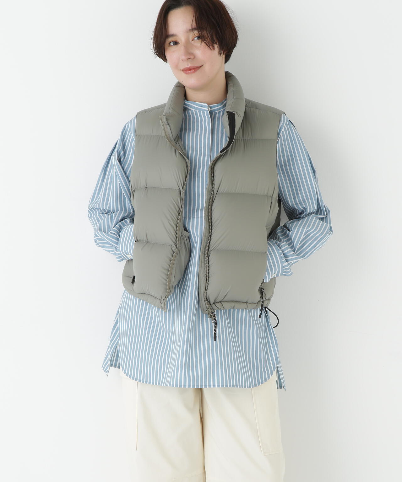 ≪TAIONコラボ≫ボリュームスタンドダウンベスト | human woman