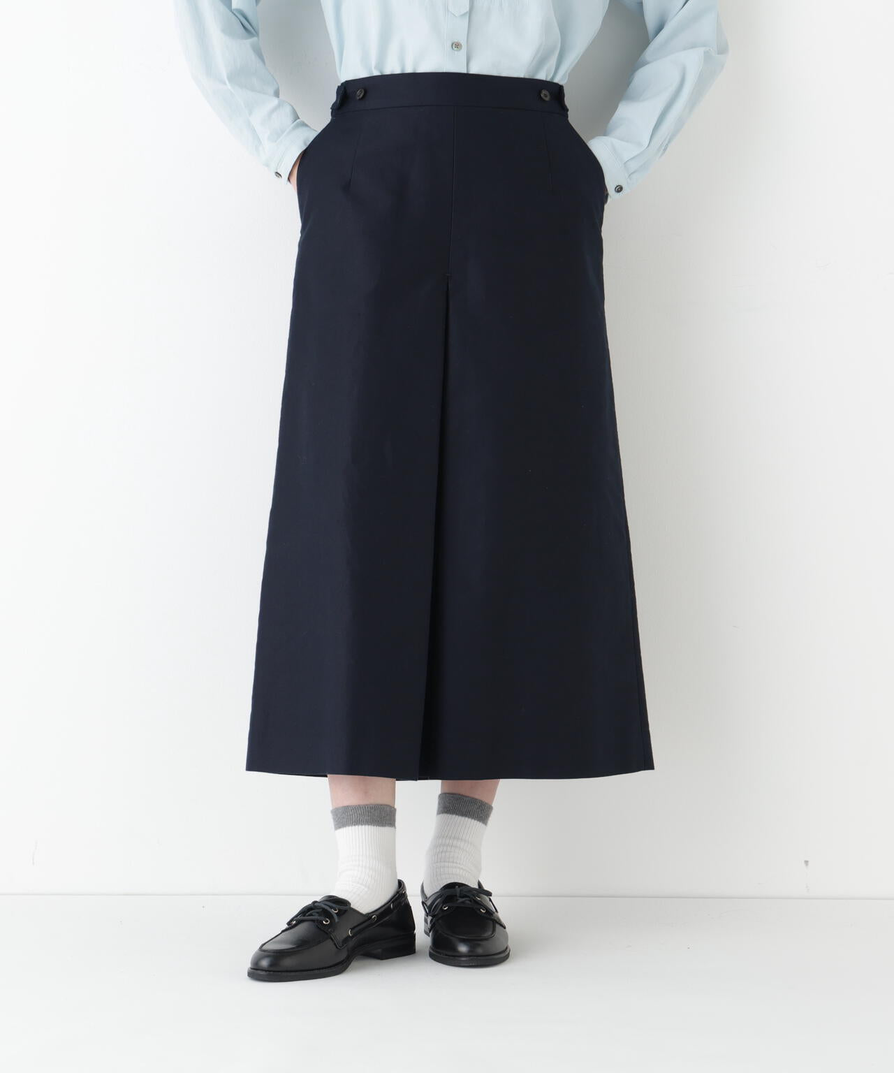 ≪洗える≫ライトモールスキンAラインスカート | human woman