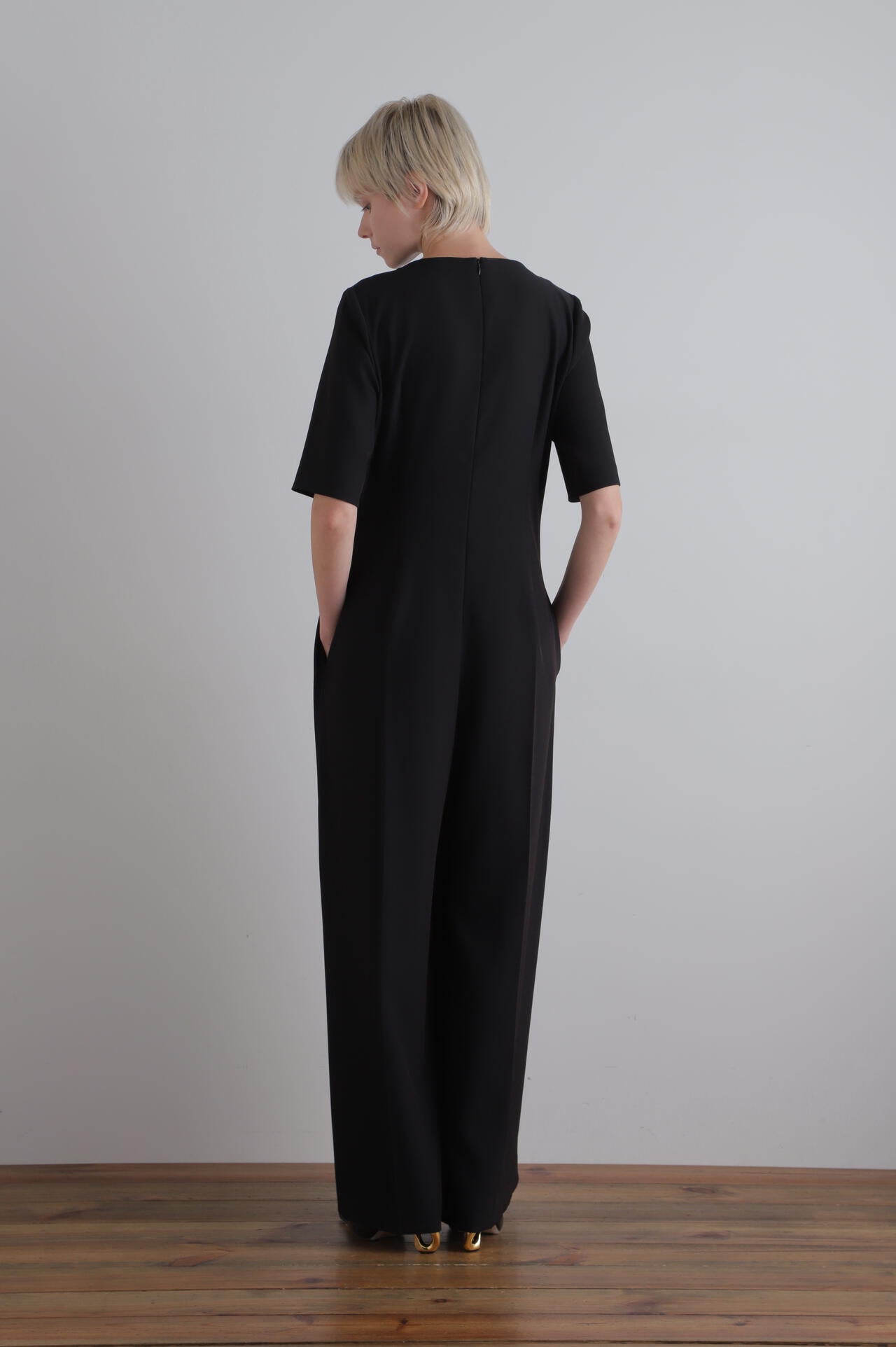 EC限定カラー/ホワイト】2WAYツイルハーフスリーブコンビネゾン | LE