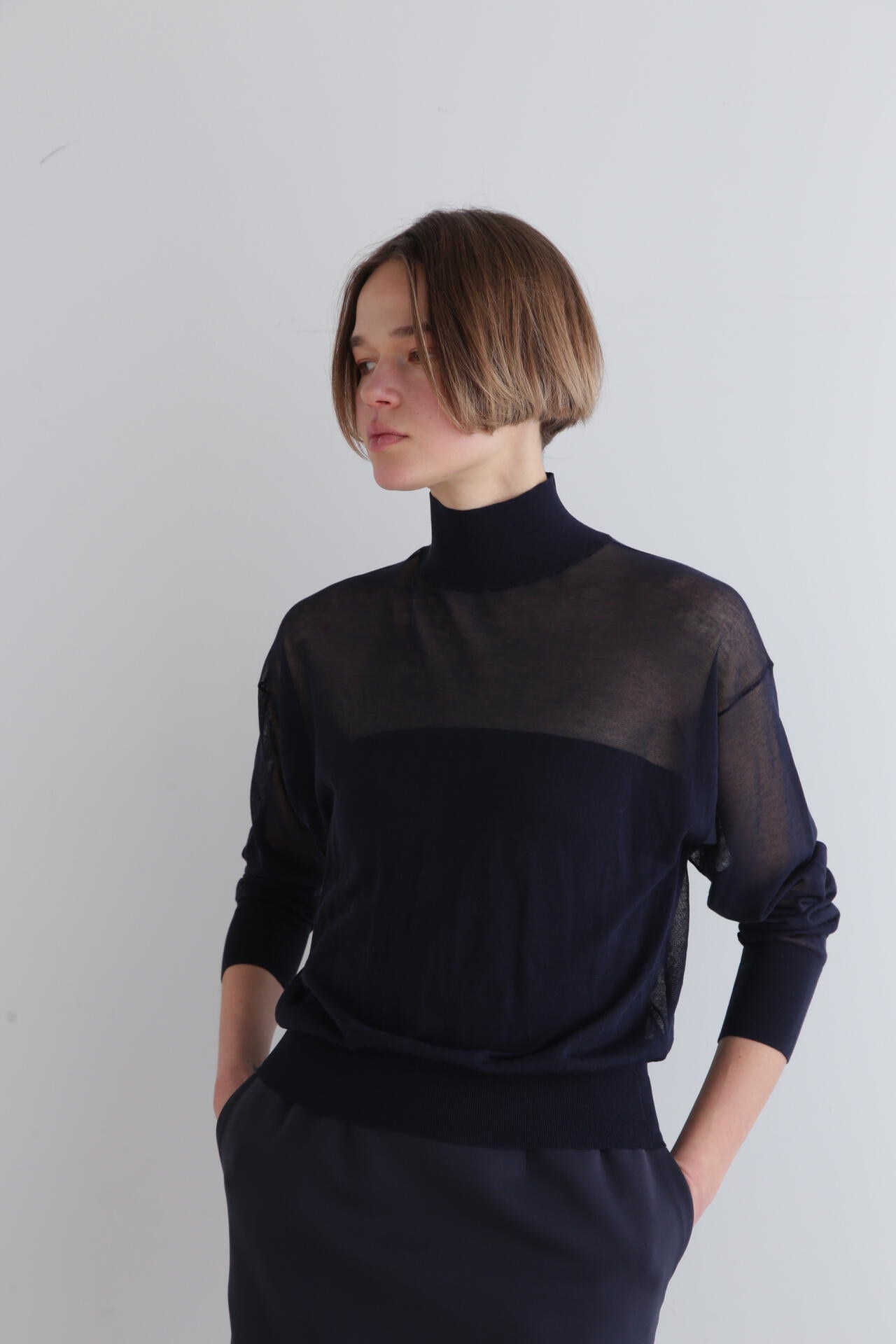 ハイネックシアーニット | LE PHIL（ル フィル） ｜【公式】通販mix