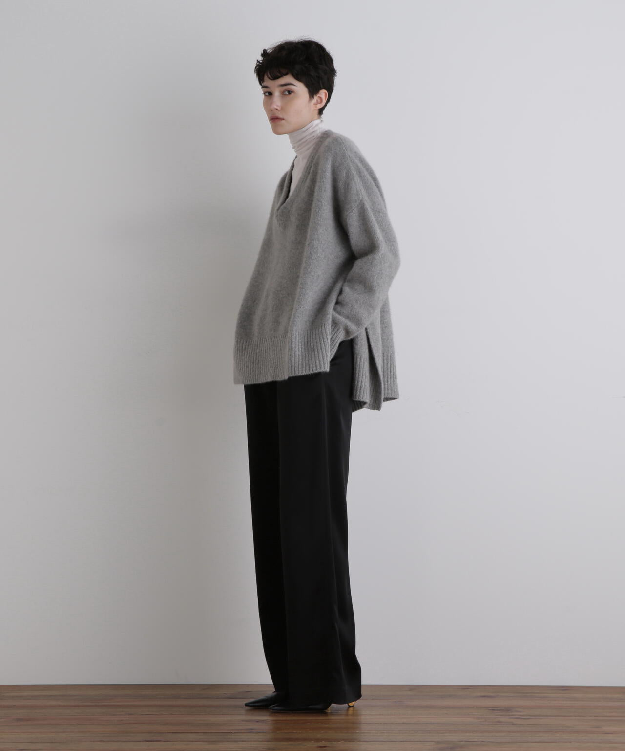 FOX混Vネックニット | LE PHIL（ル フィル） ｜【公式】通販mix