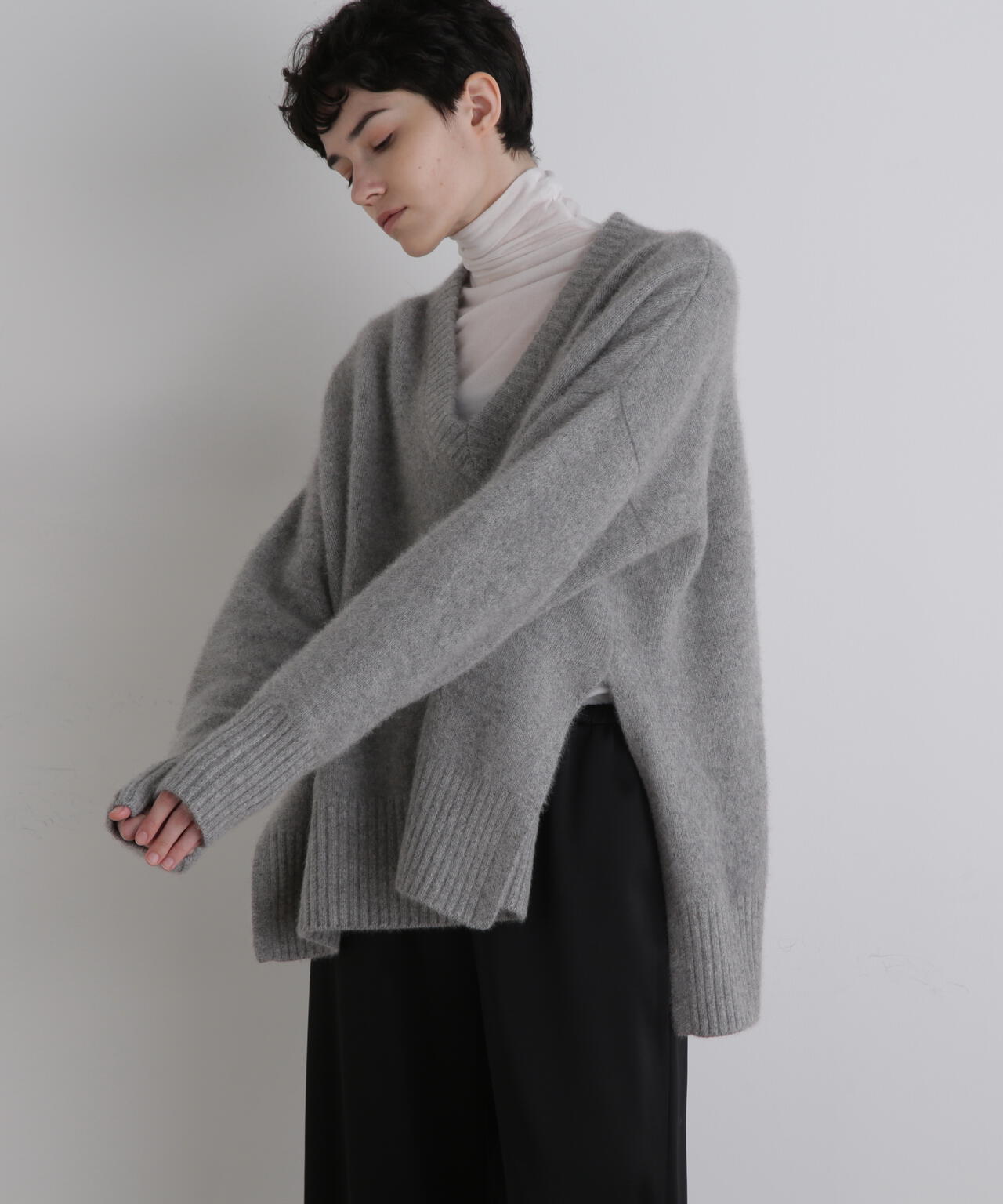 FOX混Vネックニット | LE PHIL（ル フィル） ｜【公式】通販mix