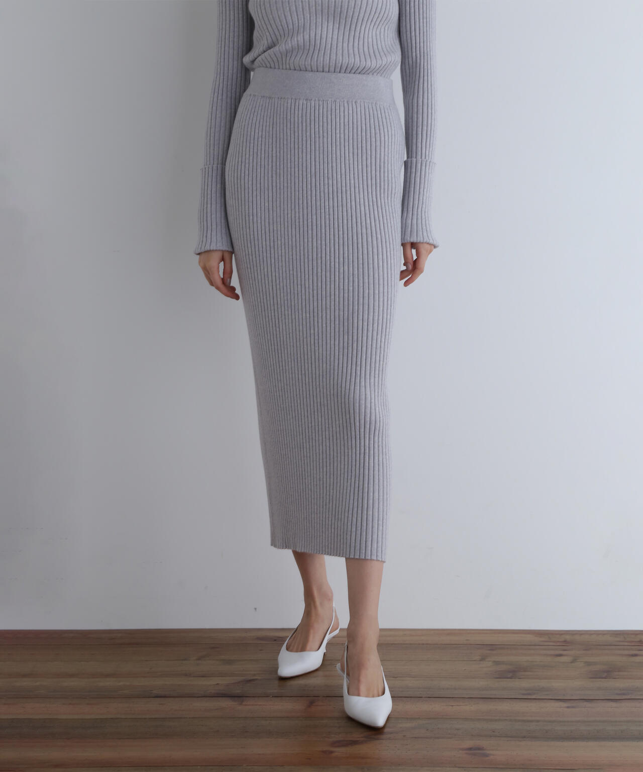 ワイドリブニットスカート | LE PHIL（ル フィル） ｜【公式】通販mix