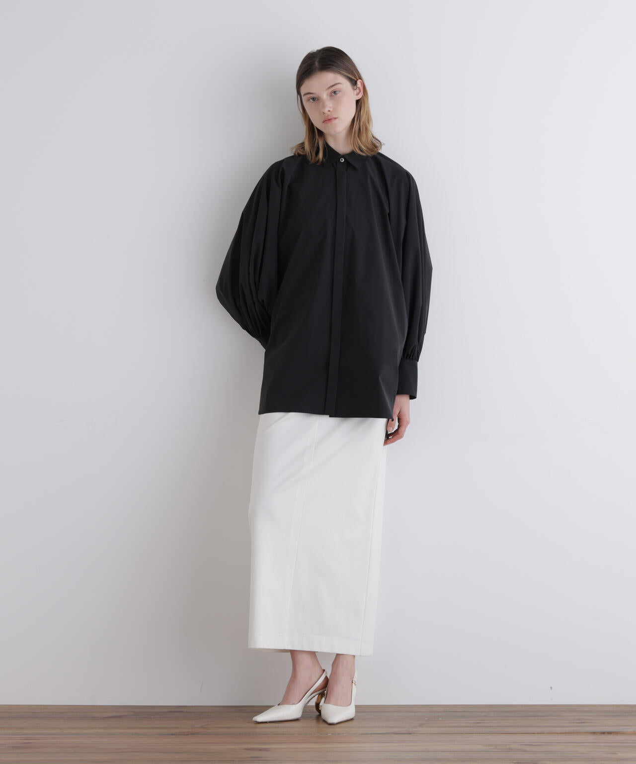 SOLOTEXブロードバックギャザーブラウス | LE PHIL（ル フィル