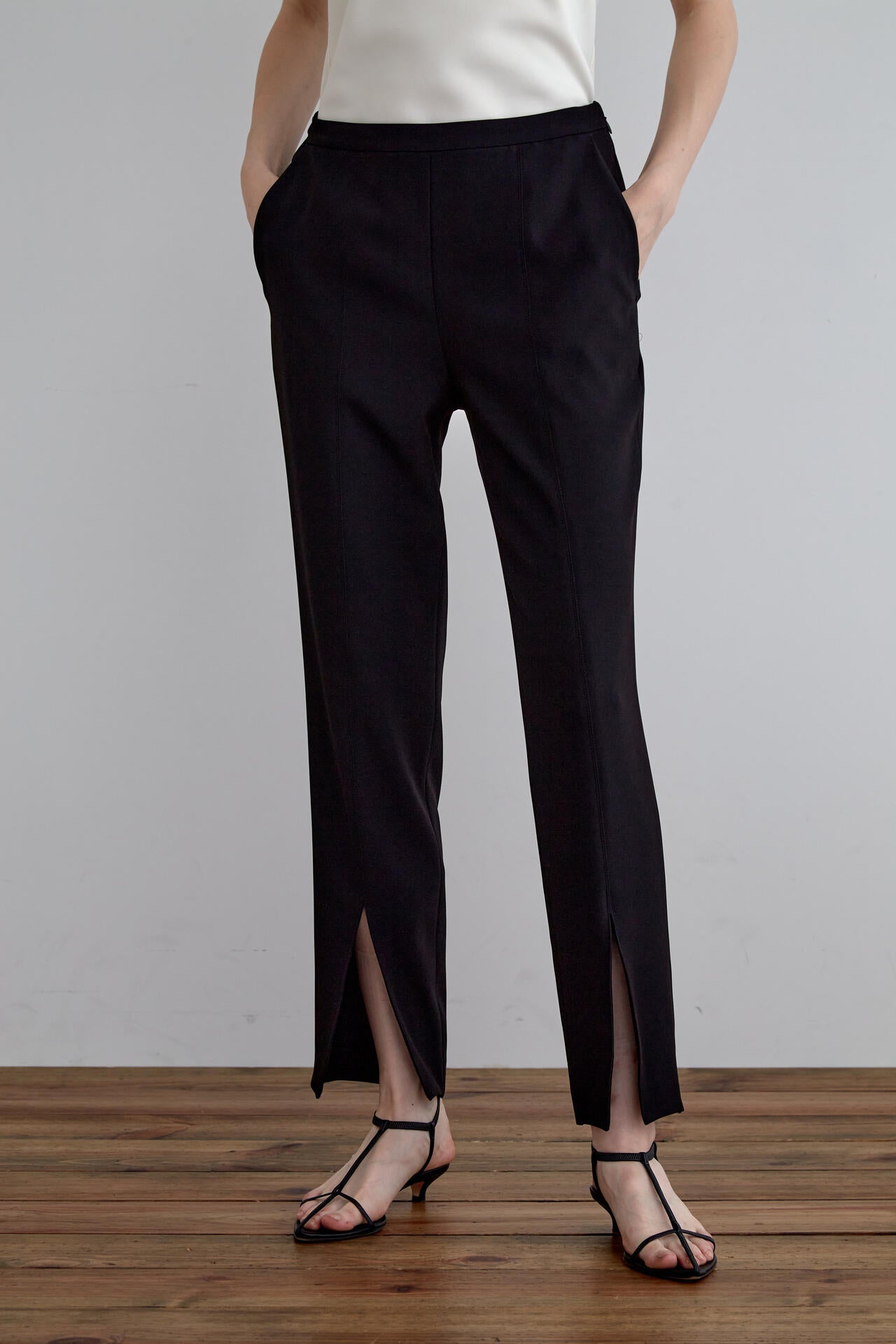 EC限定】2WAYツイルフロントスリットパンツ（＋5cm丈） | LE PHIL（ル