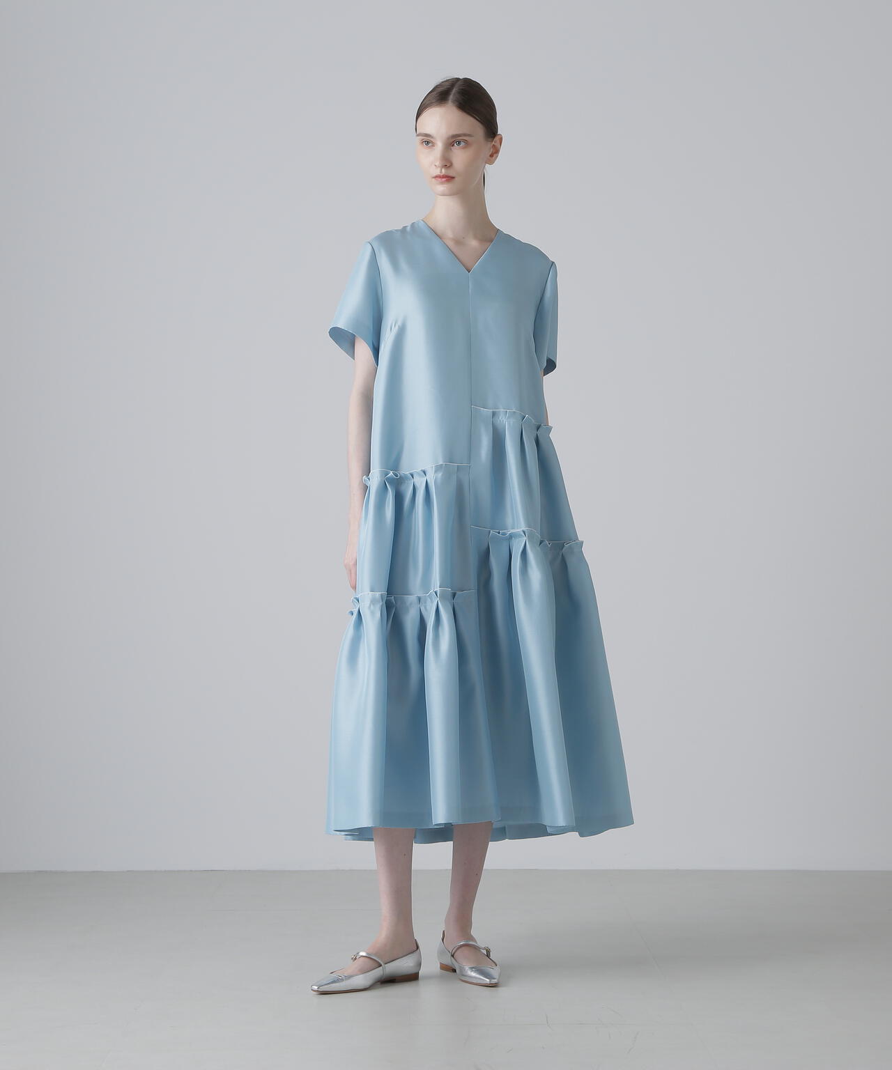 BLACK LABEL＞シルクダブルクロスワンピース | ADORE（アドーア