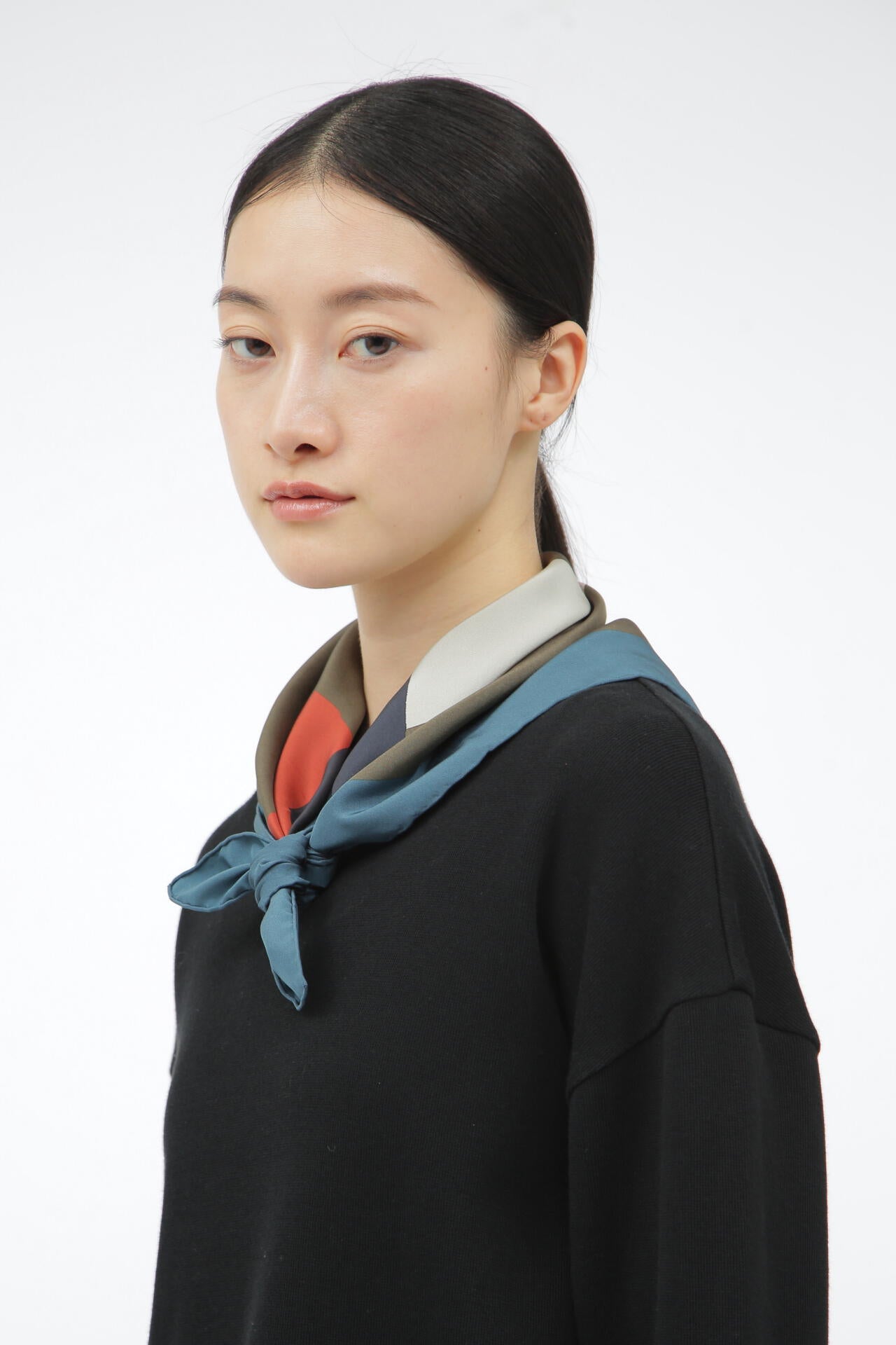 SILK COLLAGE PRINT SCARF | MARGARET HOWELL（マーガレット・ハウエル