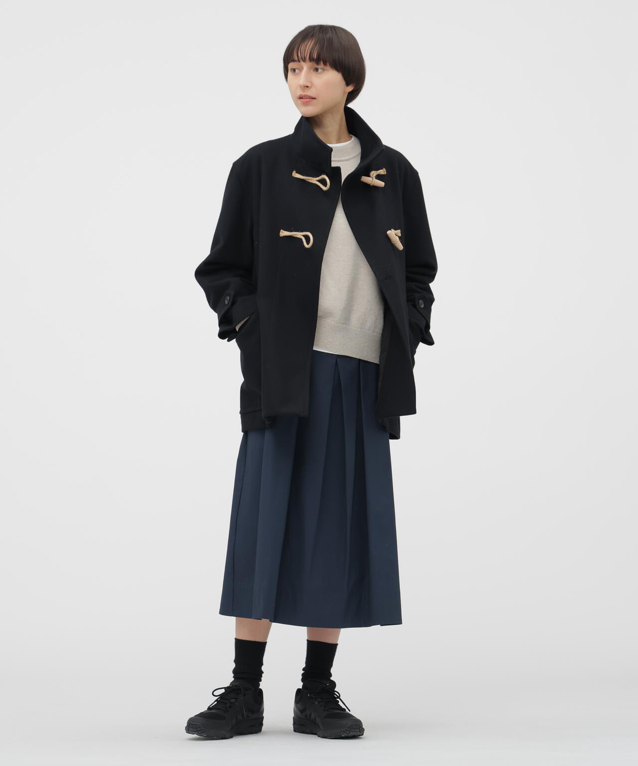 LIGHT FLANNEL WOOL COAT | MARGARET HOWELL（マーガレット・ハウエル