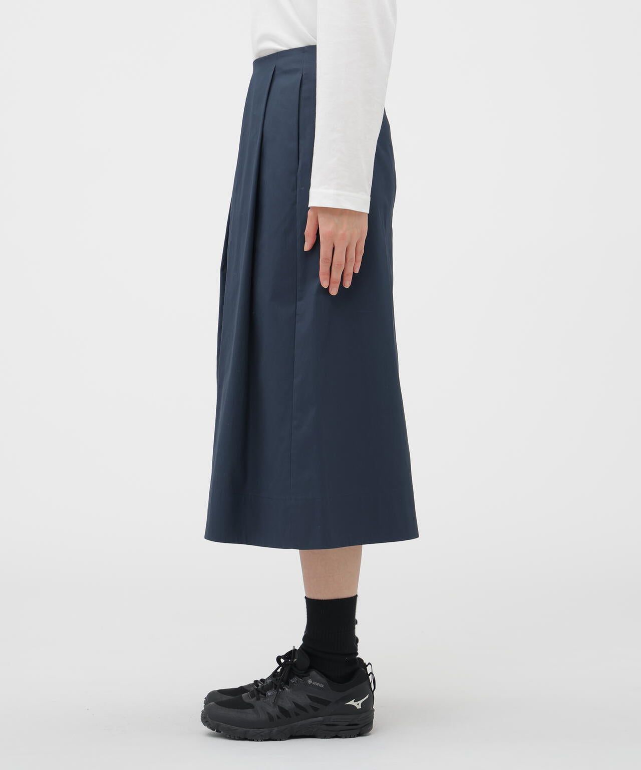 SOFT BRUSHED COTTON TWILL SKIRT | MARGARET HOWELL（マーガレット