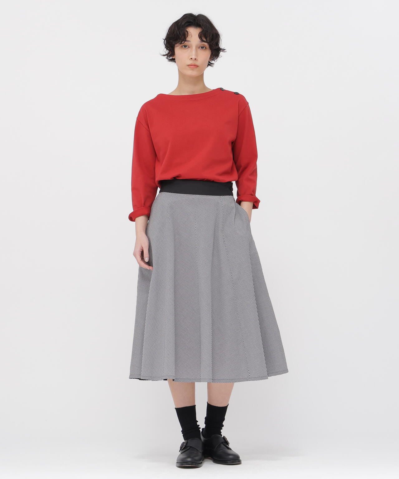 COTTON CHECK SKIRT | MARGARET HOWELL（マーガレット・ハウエル