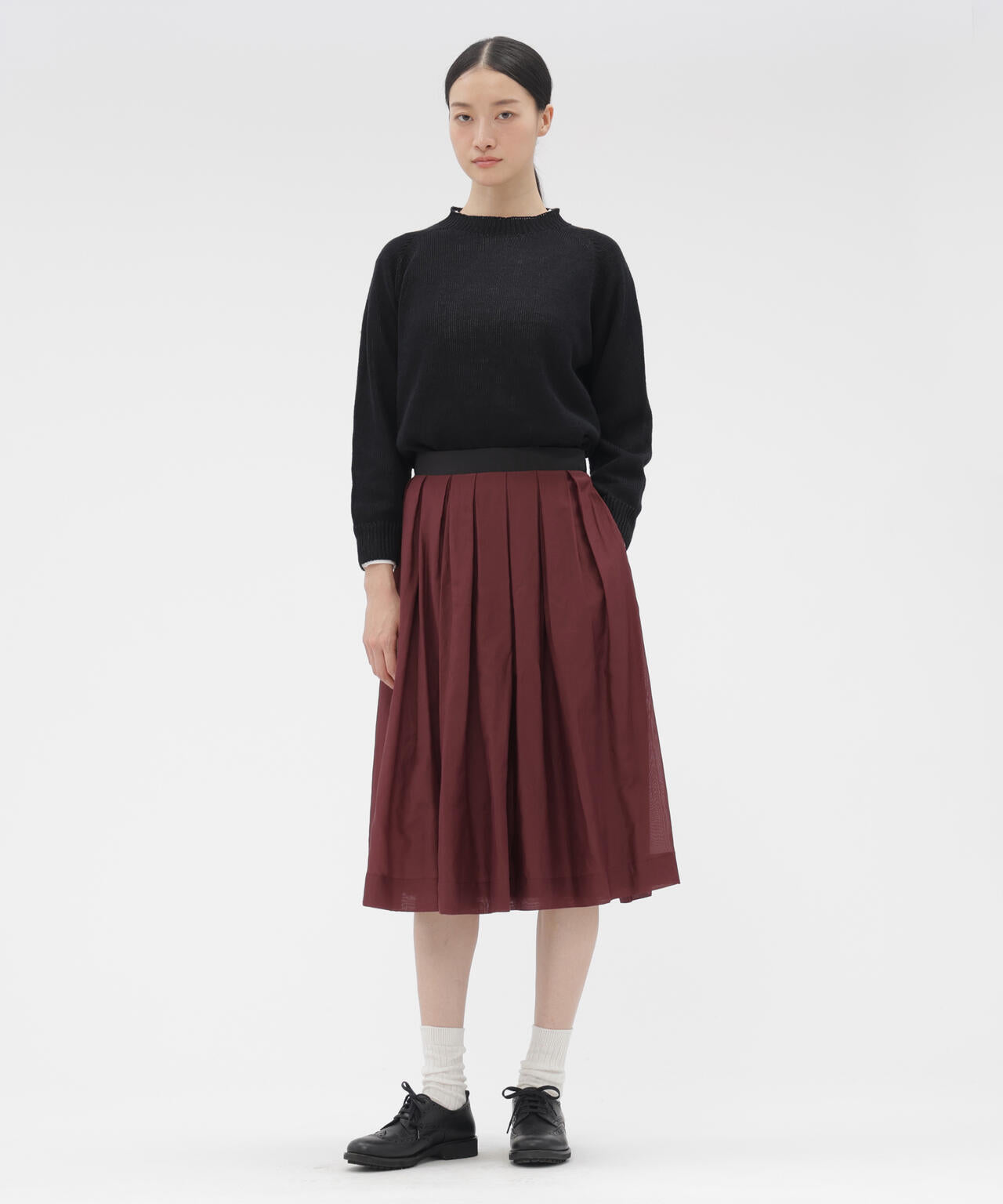 SHEER COTTON SILK SKIRT | MARGARET HOWELL（マーガレット・ハウエル